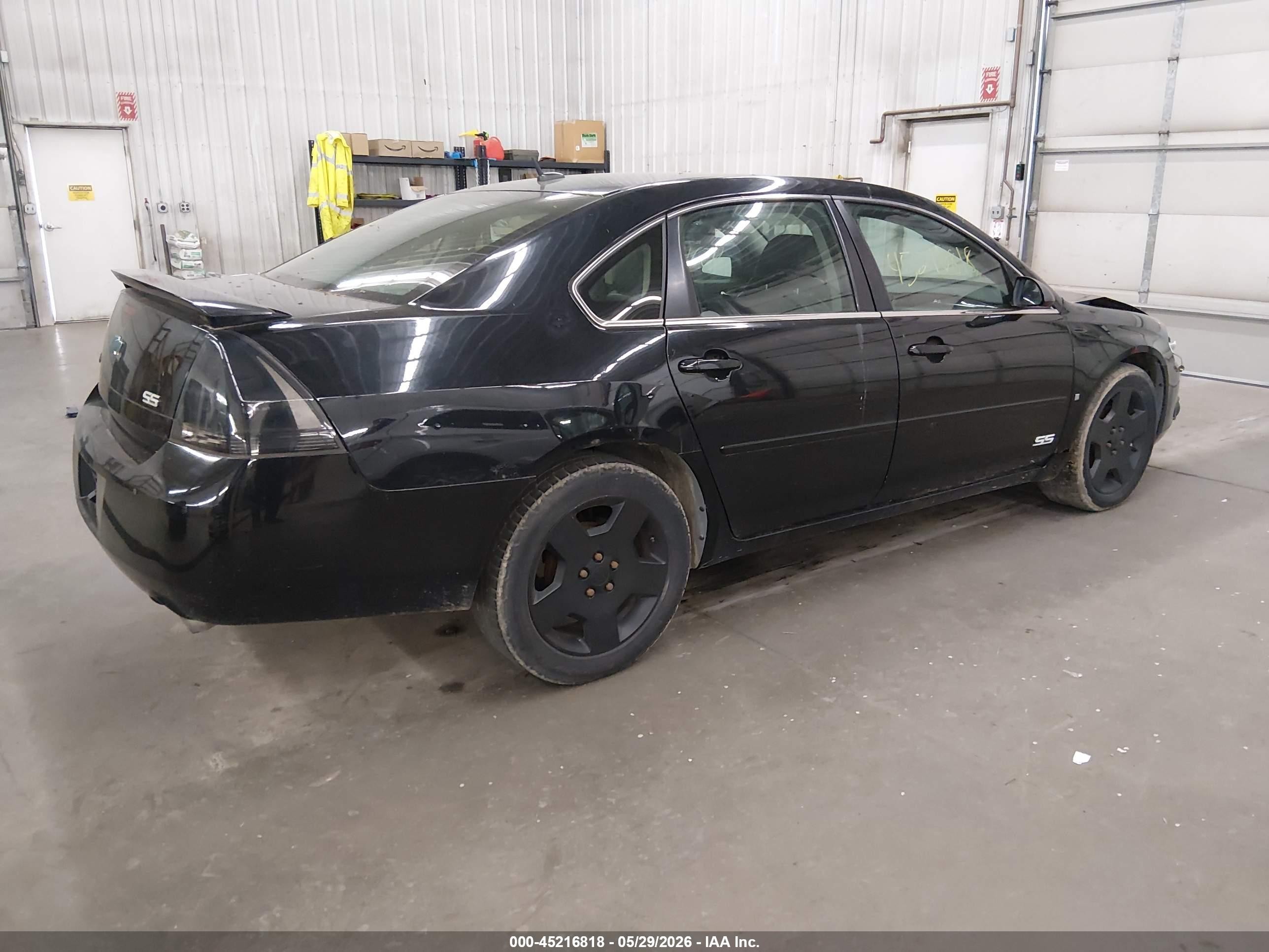 2007 Chevrolet Impala Ss Black vin: 2G1WD58C979142267