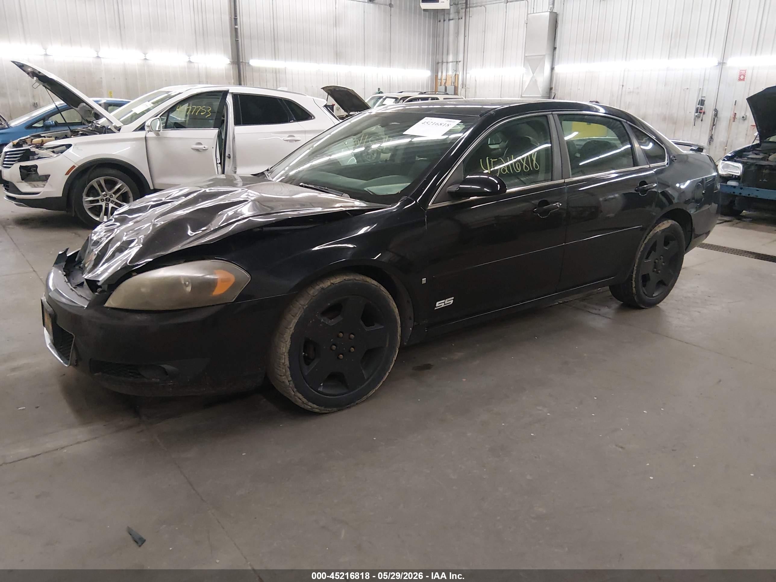 2007 Chevrolet Impala Ss Black vin: 2G1WD58C979142267