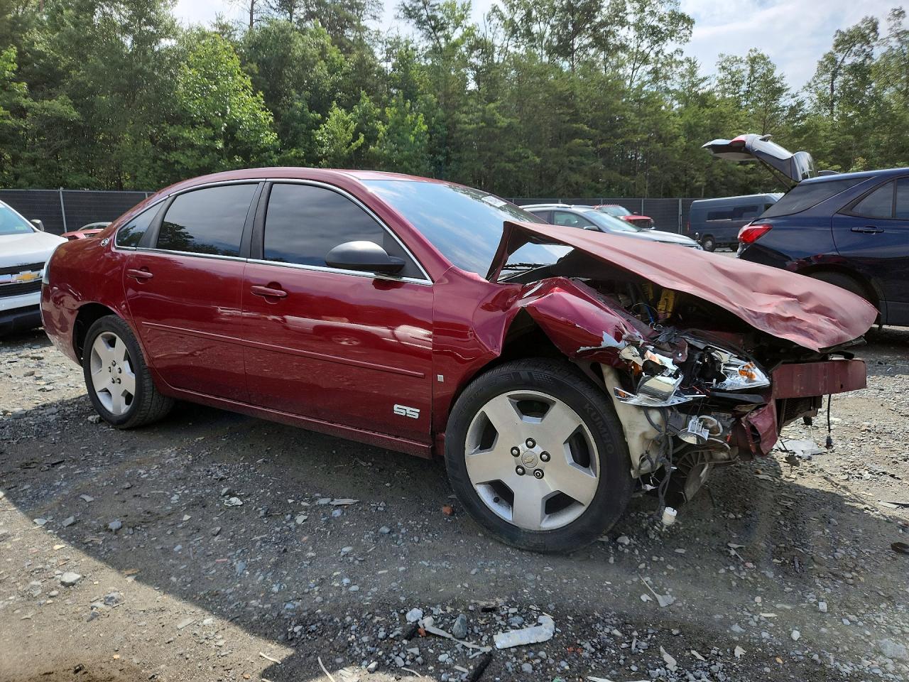 2007 Chevrolet Impala Super Sport Red vin: 2G1WD58C979344011