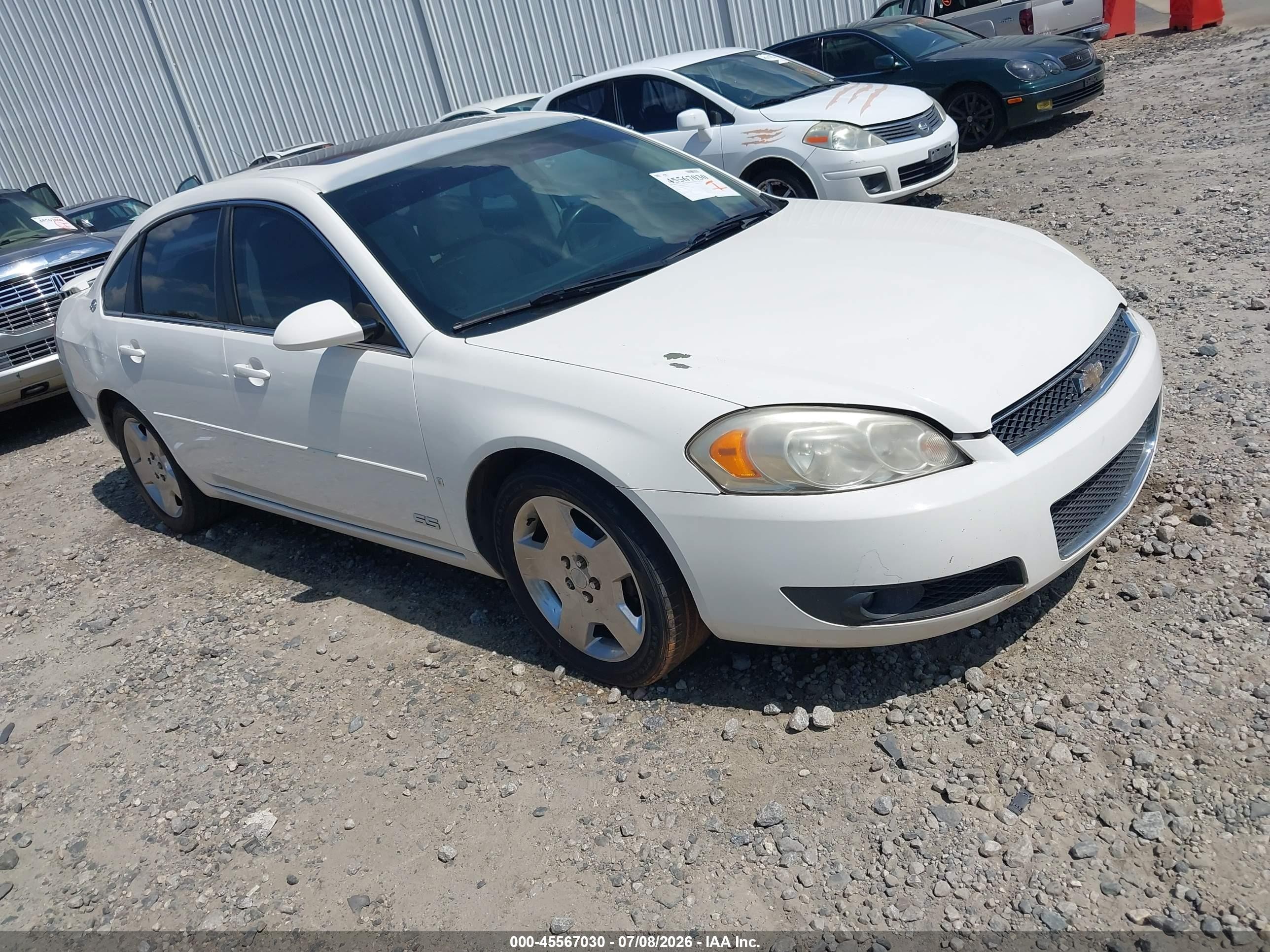 2006 Chevrolet Impala Ss White vin: 2G1WD58CX69306429