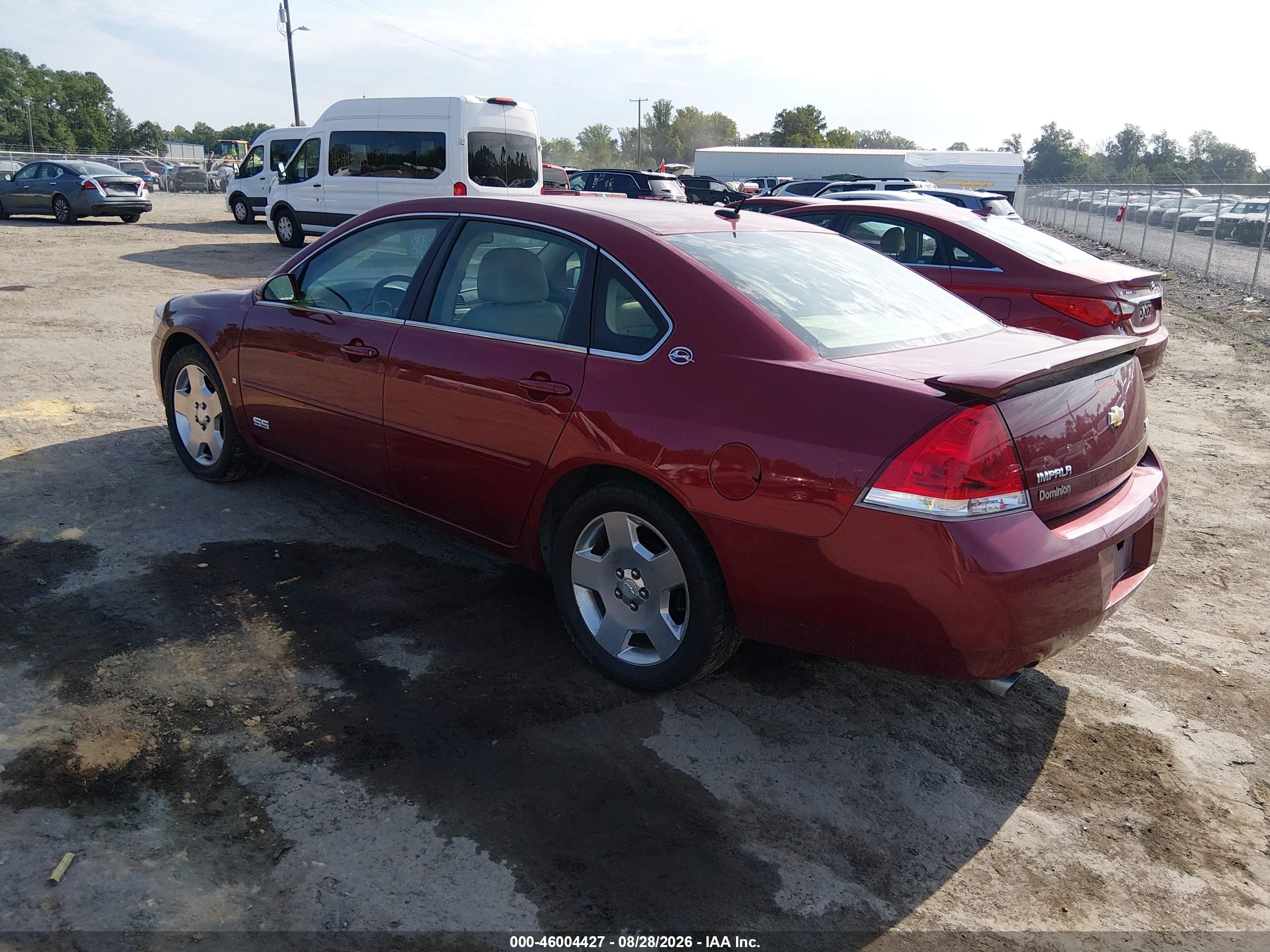 2007 Chevrolet Impala Ss Burgundy vin: 2G1WD58CX79326357
