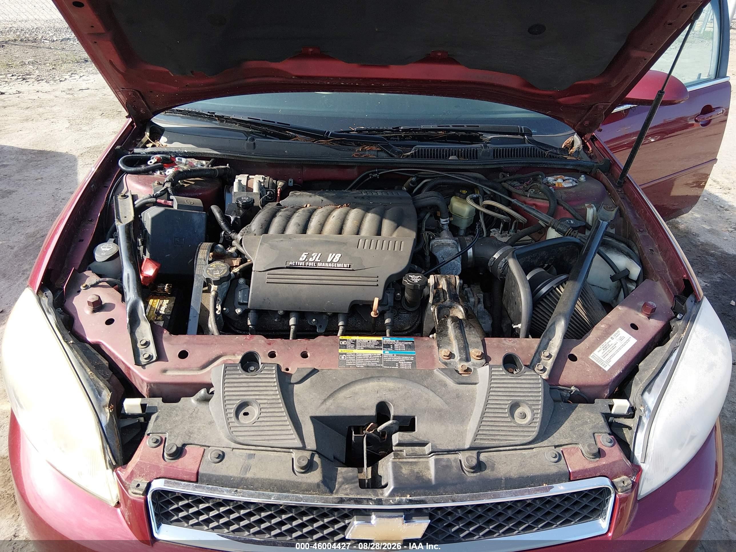 2007 Chevrolet Impala Ss Burgundy vin: 2G1WD58CX79326357