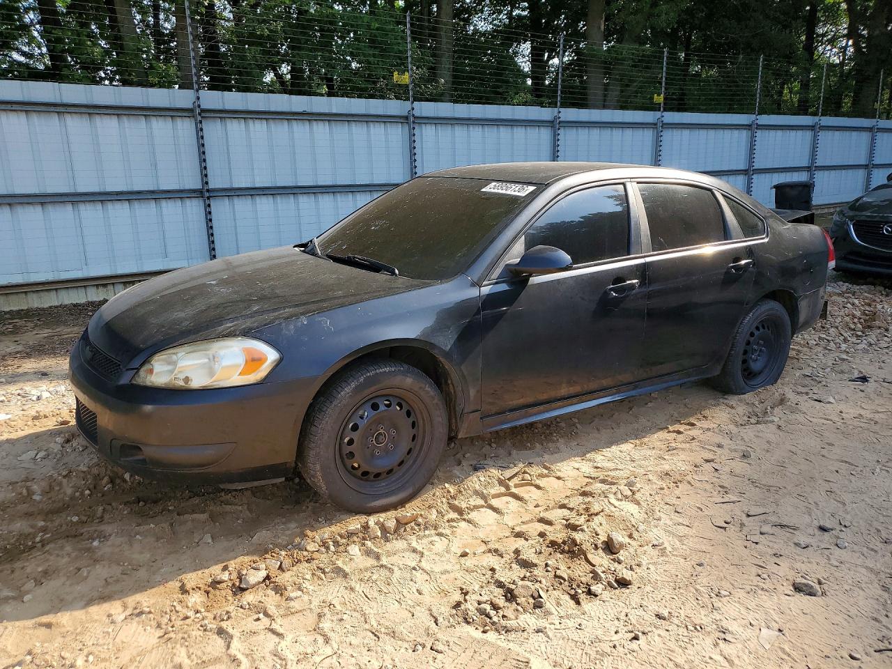 2013 Chevrolet Impala Police Black vin: 2G1WD5E30D1263476