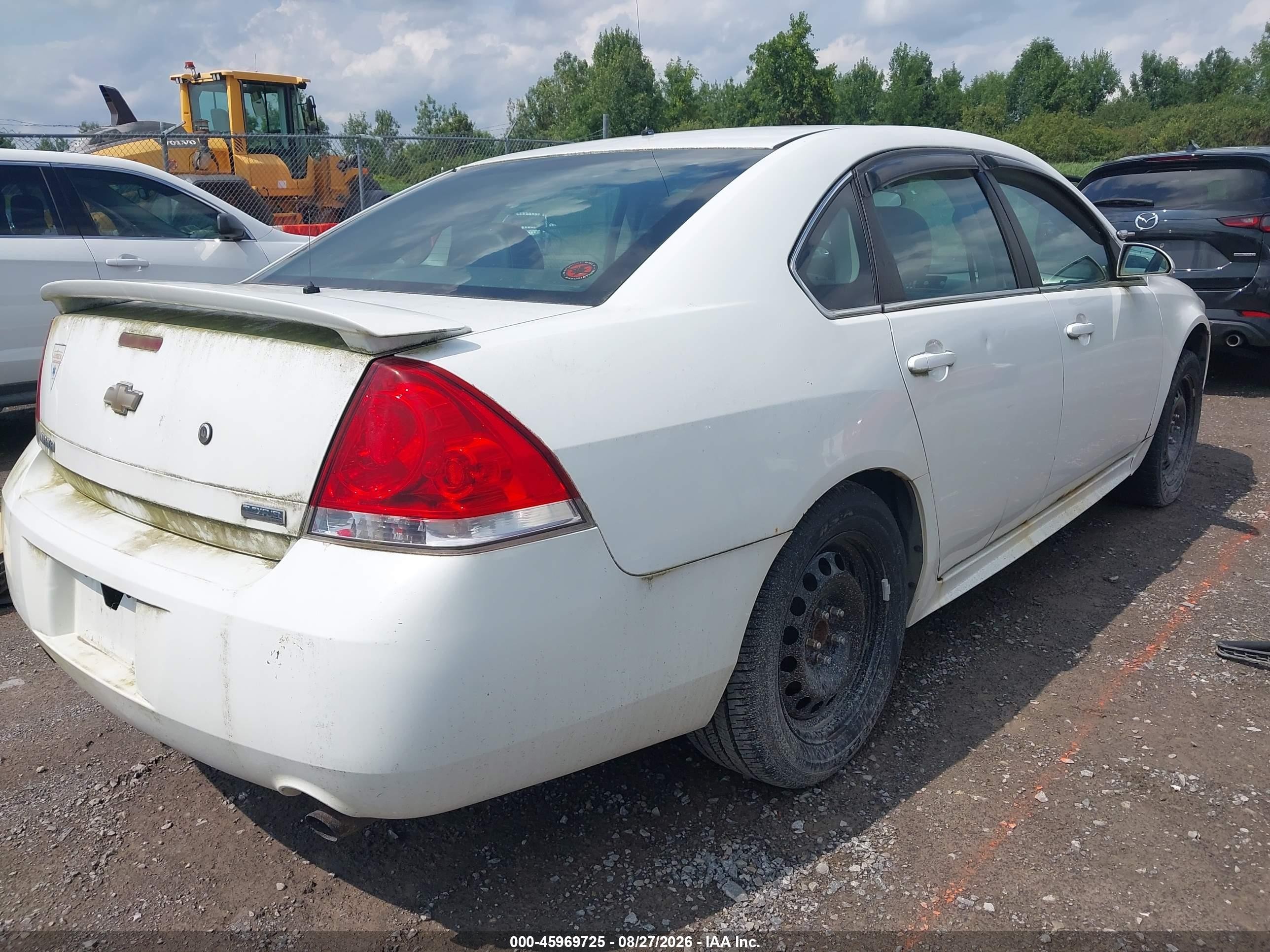 2012 Chevrolet Impala Police White vin: 2G1WD5E31C1319388