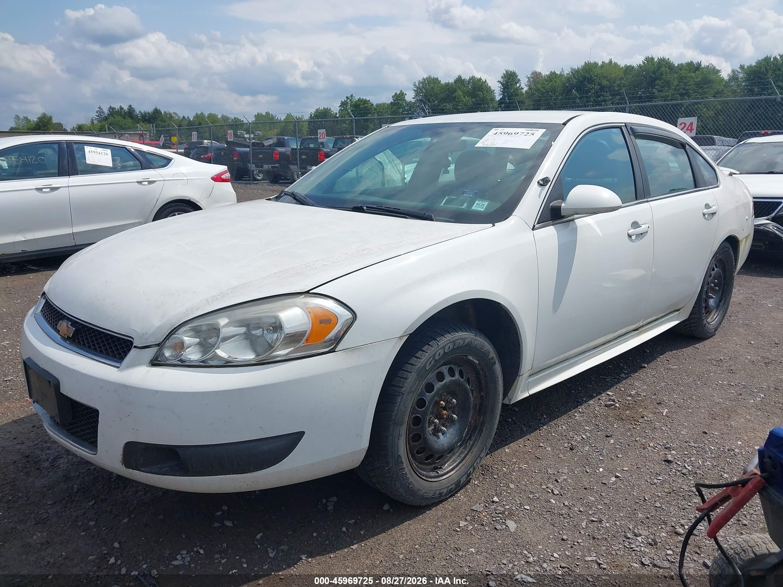 2012 Chevrolet Impala Police White vin: 2G1WD5E31C1319388