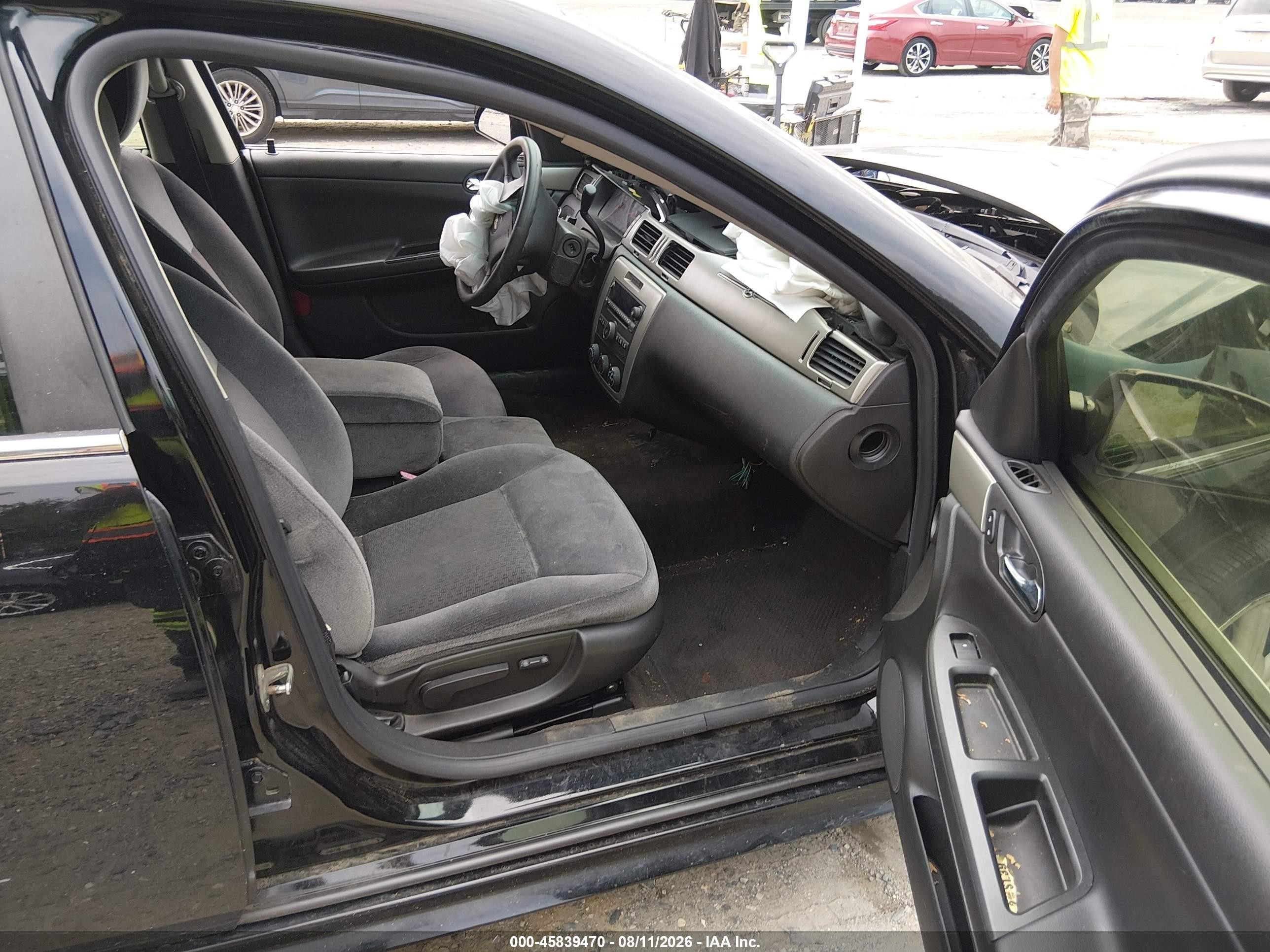 2013 Chevrolet Impala Police Black vin: 2G1WD5E31D1253829