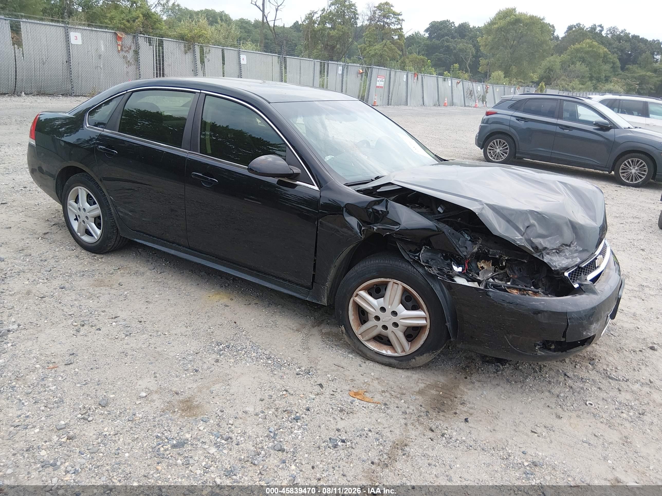 2013 Chevrolet Impala Police Black vin: 2G1WD5E31D1253829