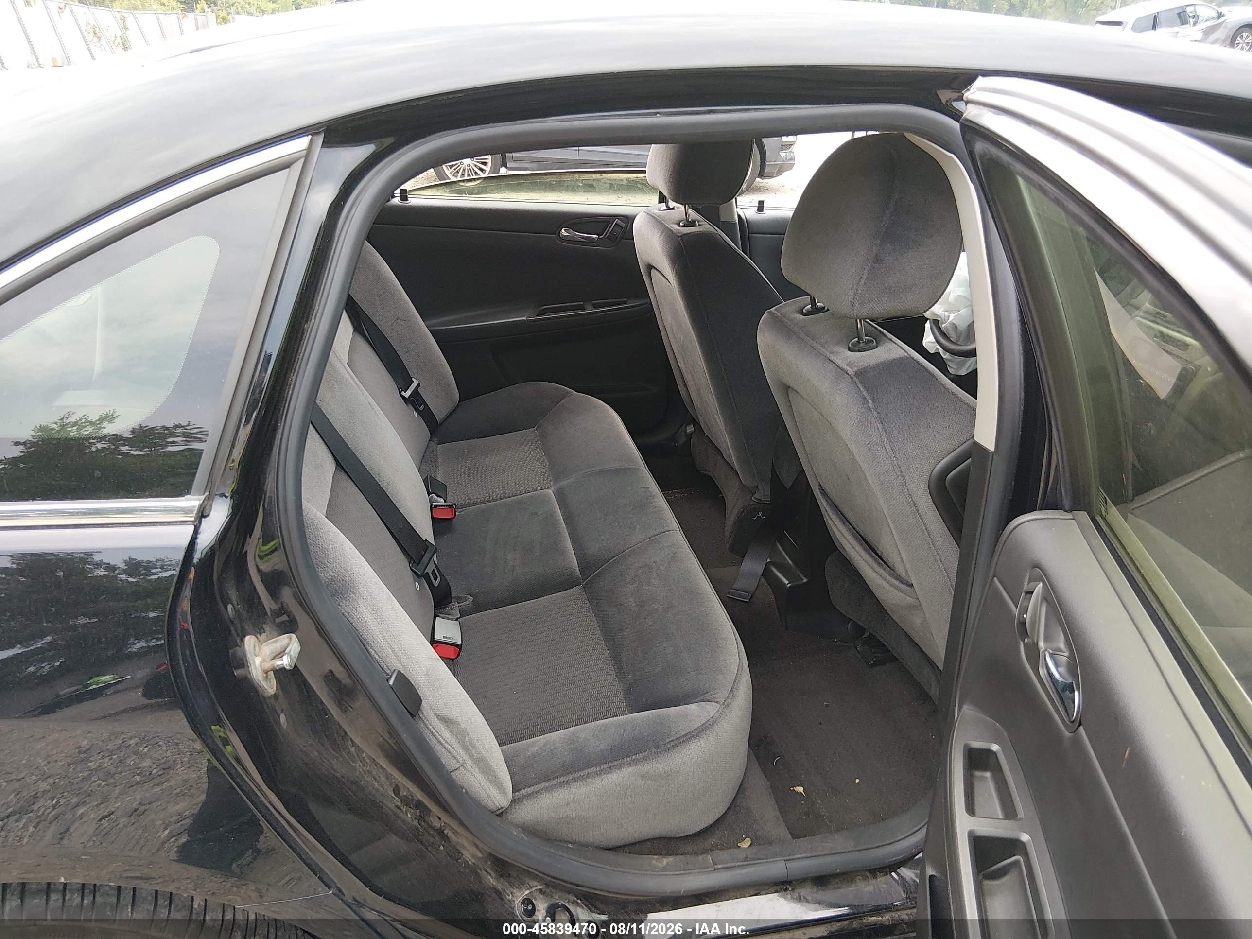 2013 Chevrolet Impala Police Black vin: 2G1WD5E31D1253829