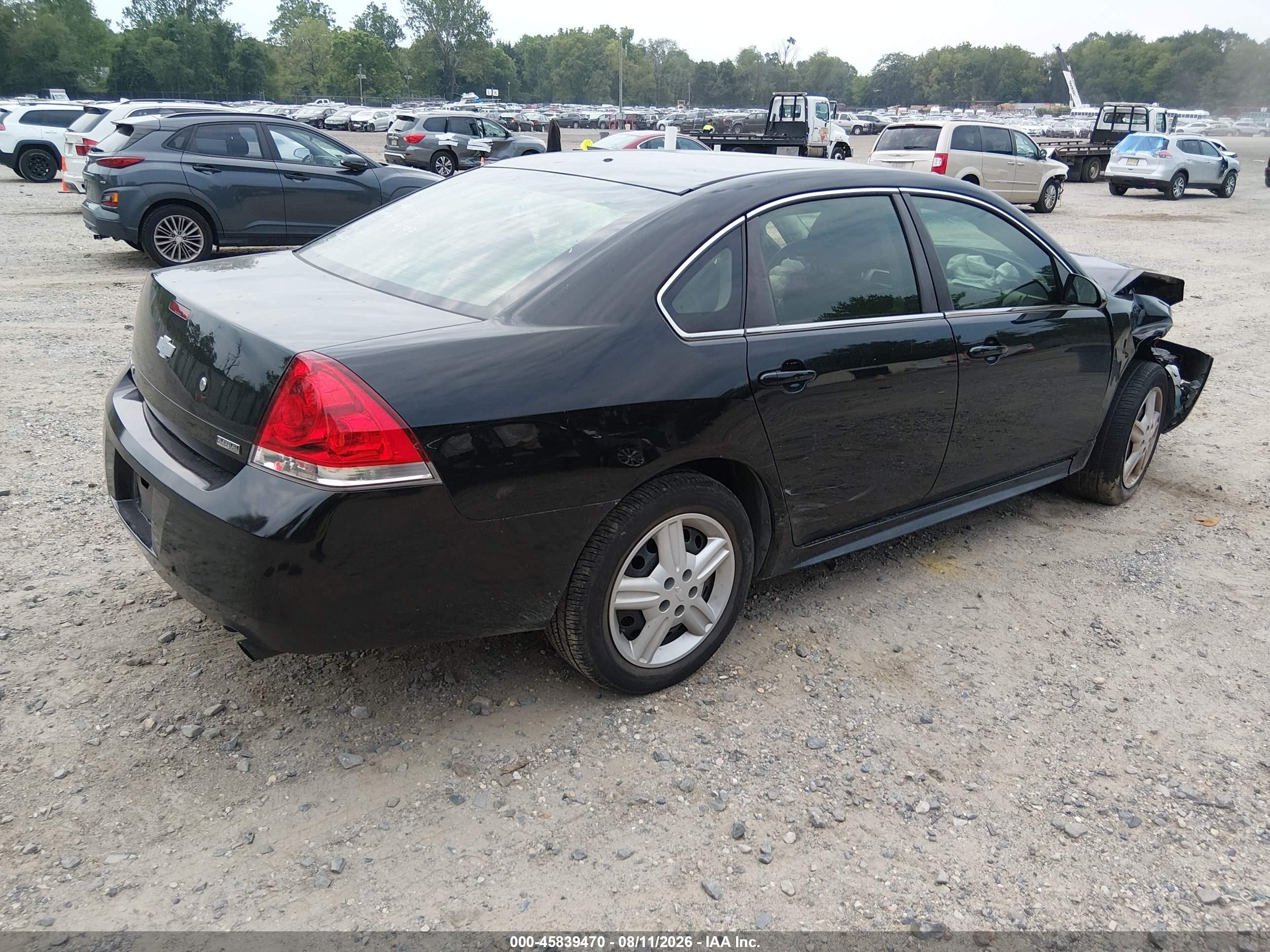2013 Chevrolet Impala Police Black vin: 2G1WD5E31D1253829