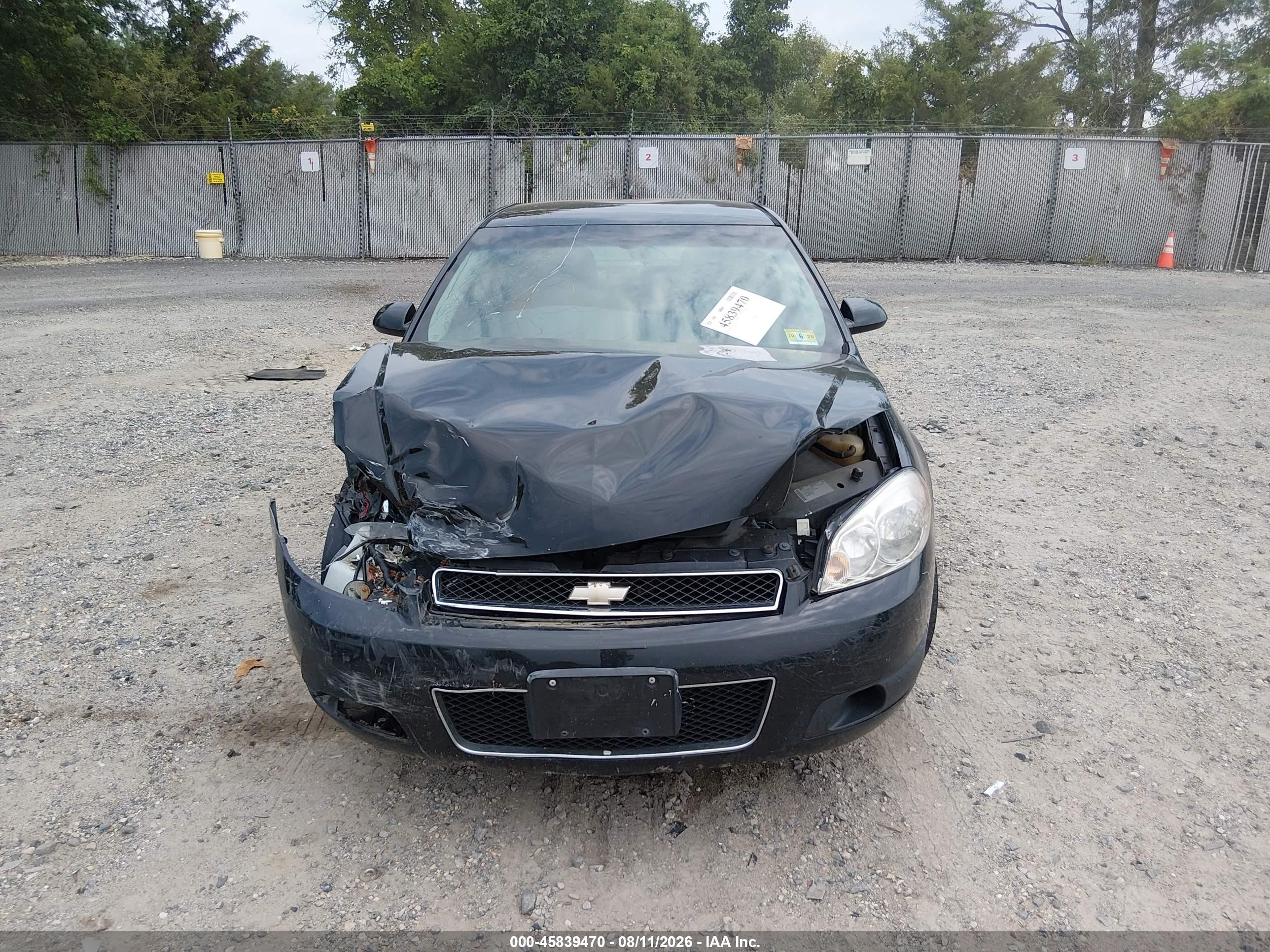 2013 Chevrolet Impala Police Black vin: 2G1WD5E31D1253829