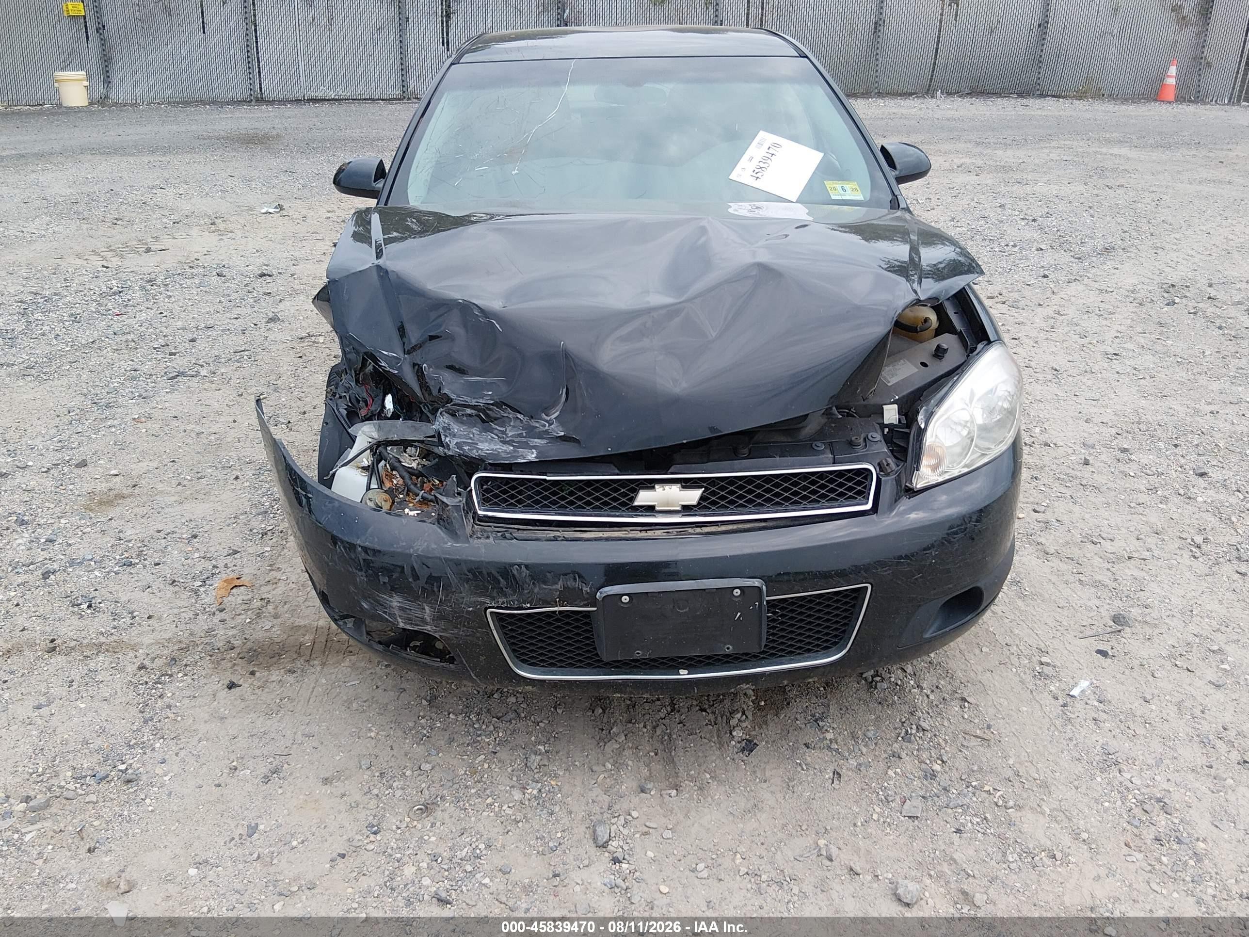 2013 Chevrolet Impala Police Black vin: 2G1WD5E31D1253829