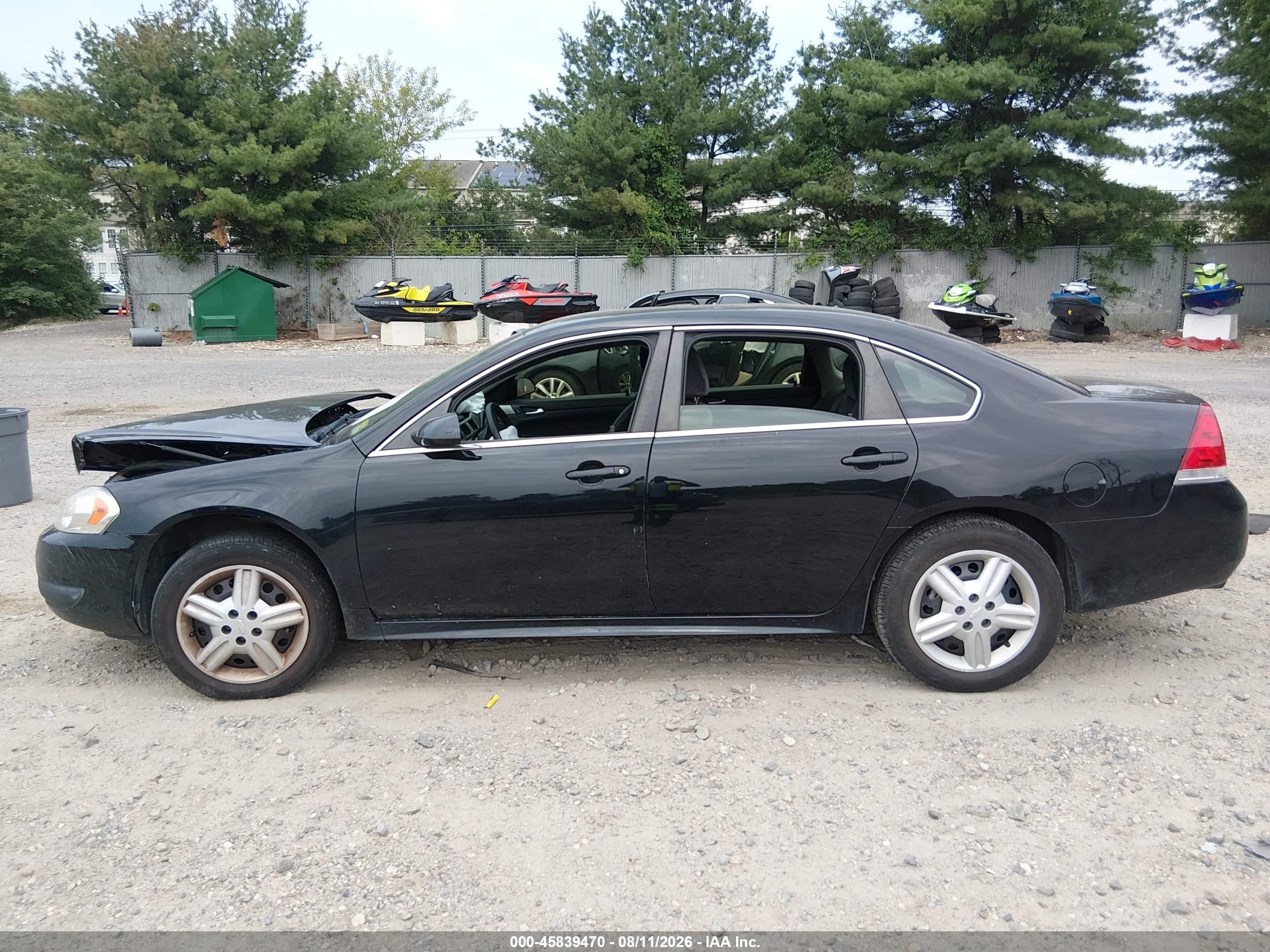 2013 Chevrolet Impala Police Black vin: 2G1WD5E31D1253829