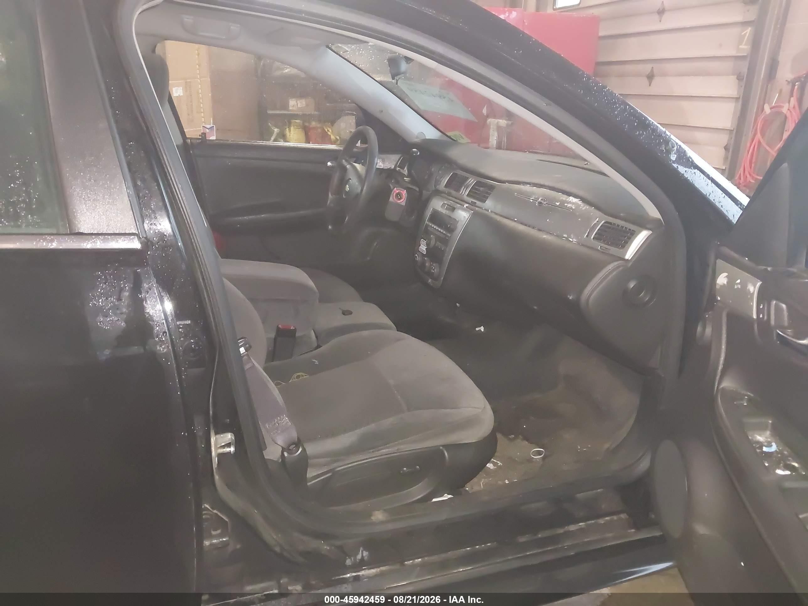 2012 Chevrolet Impala Police Black vin: 2G1WD5E33C1284949