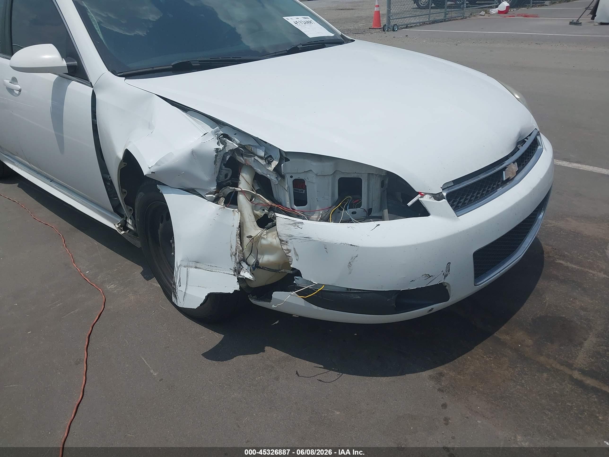 2013 Chevrolet Impala Police White vin: 2G1WD5E33D1198963