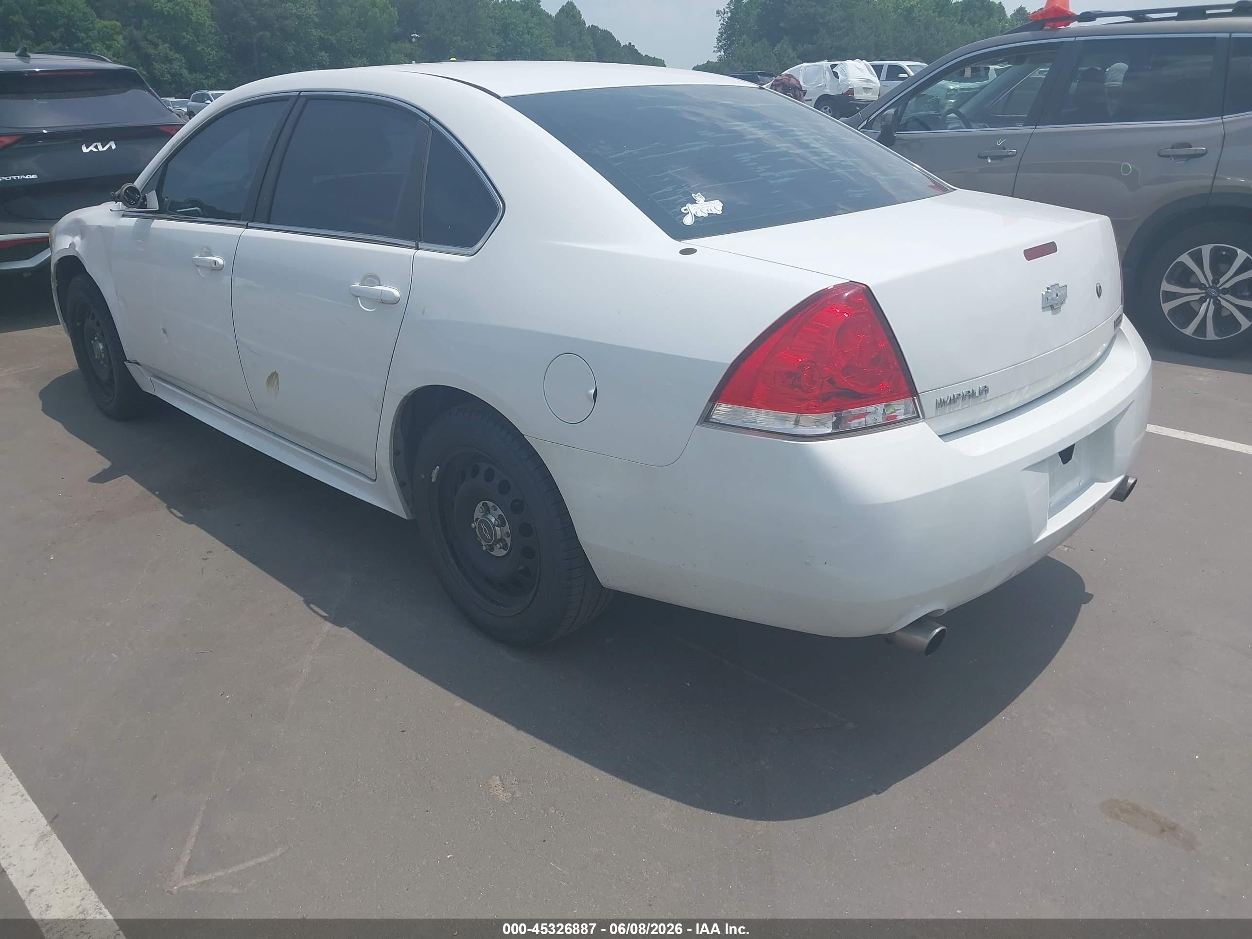 2013 Chevrolet Impala Police White vin: 2G1WD5E33D1198963