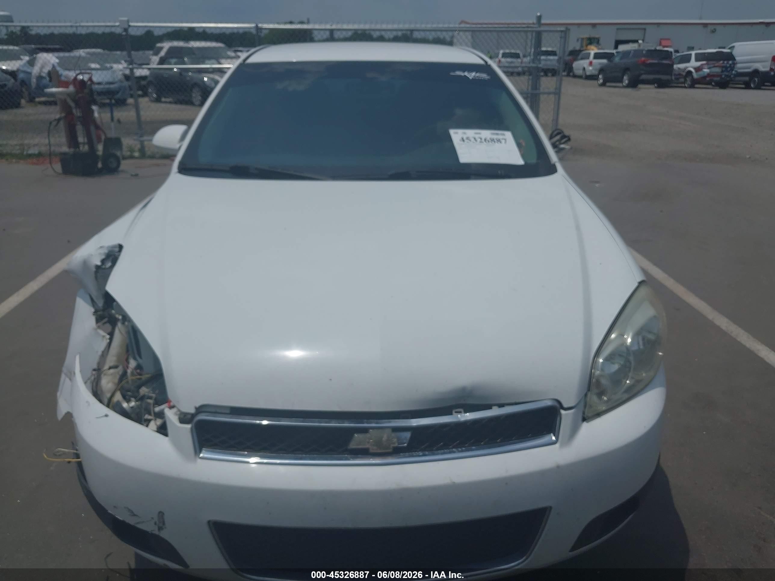 2013 Chevrolet Impala Police White vin: 2G1WD5E33D1198963