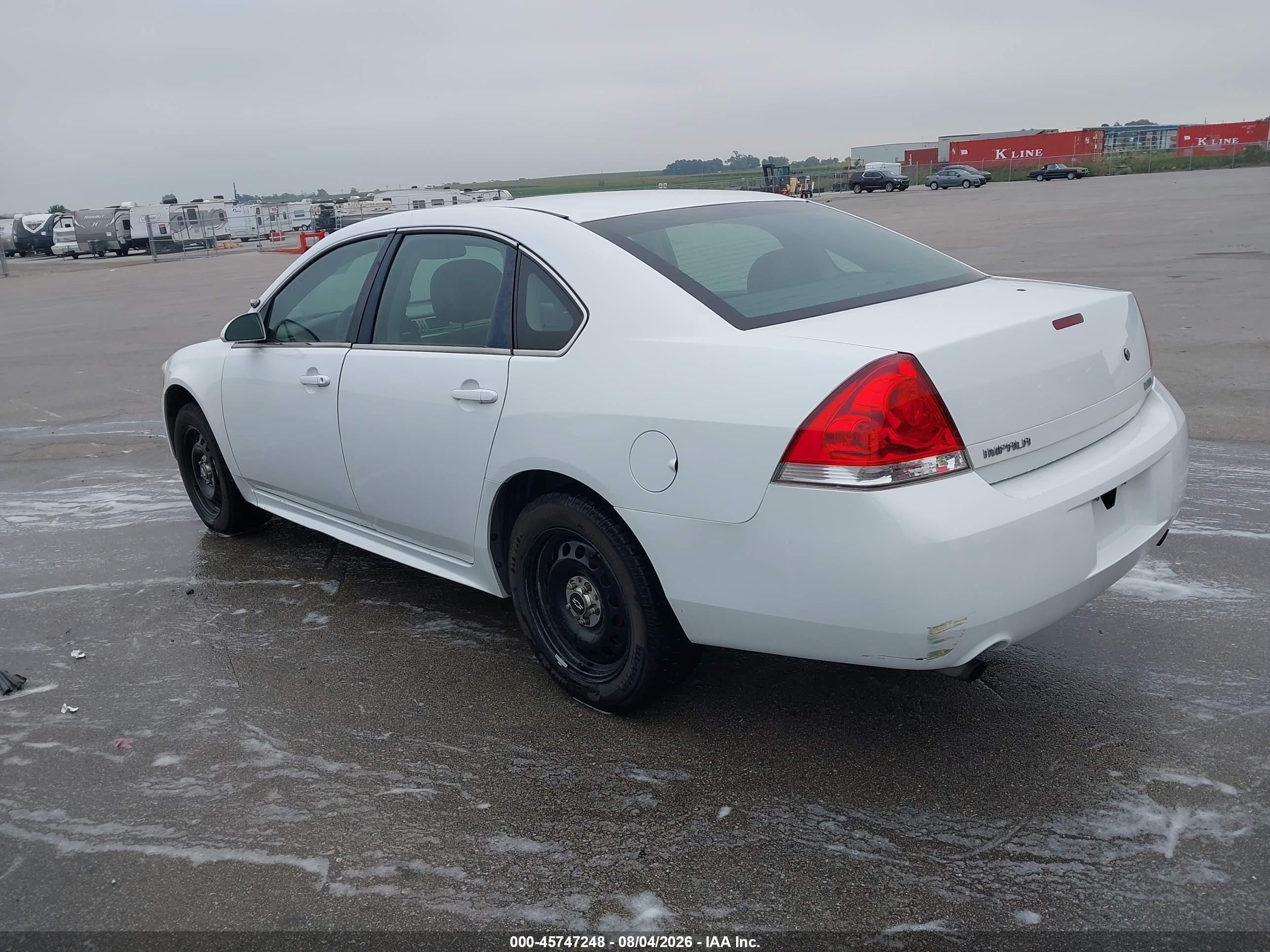 2013 Chevrolet Impala Police White vin: 2G1WD5E34D1242081