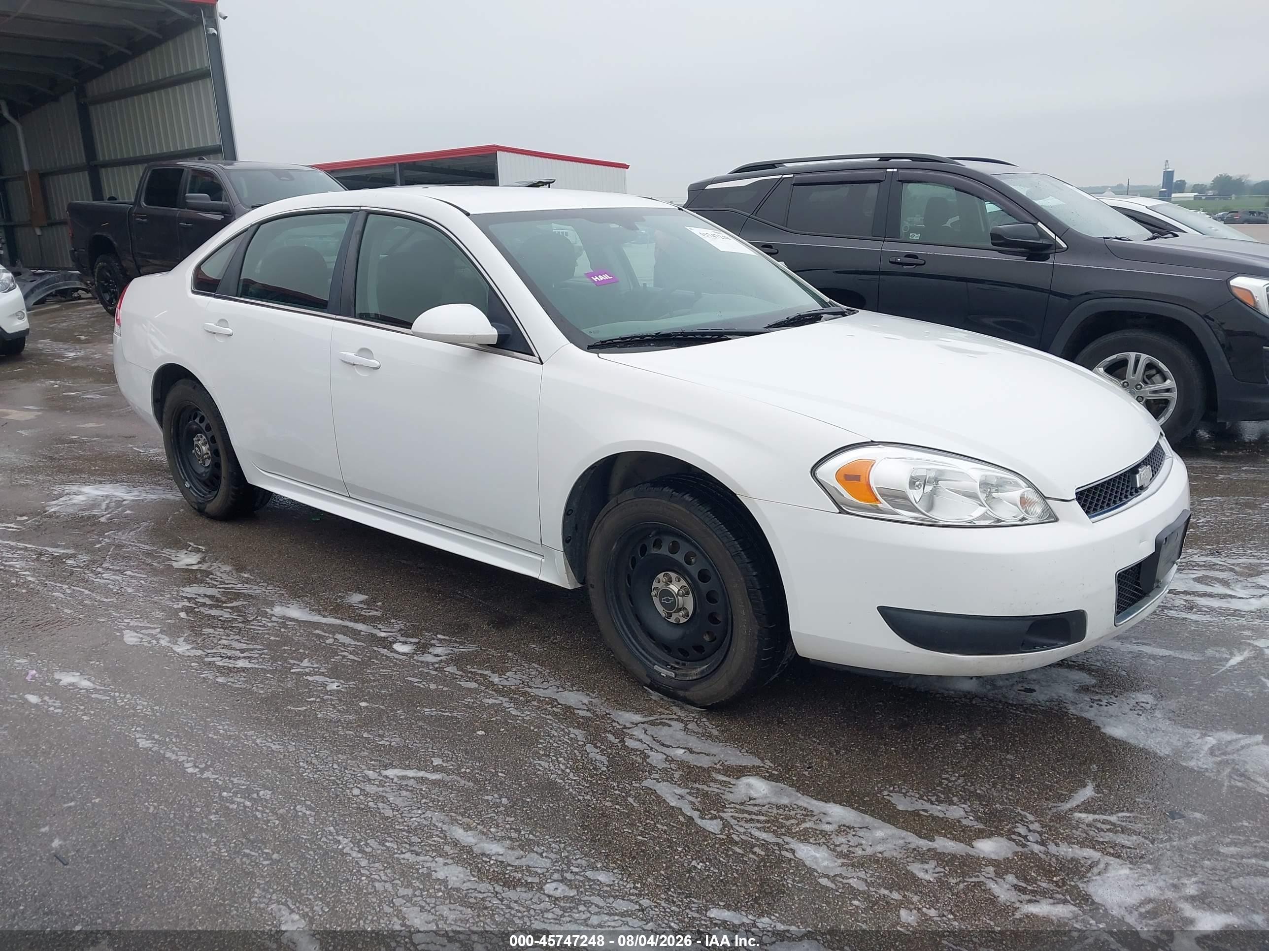 2013 Chevrolet Impala Police White vin: 2G1WD5E34D1242081