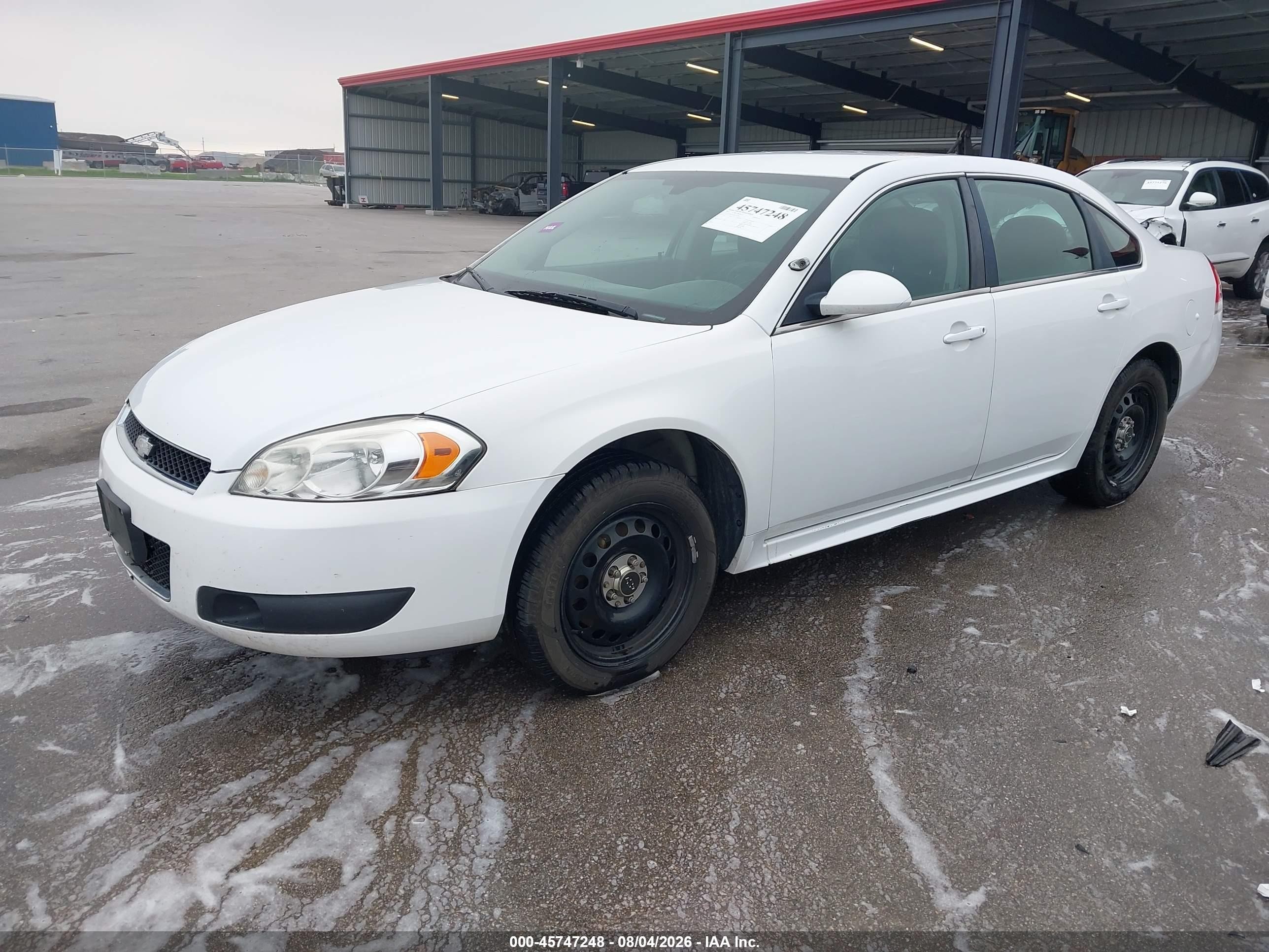 2013 Chevrolet Impala Police White vin: 2G1WD5E34D1242081