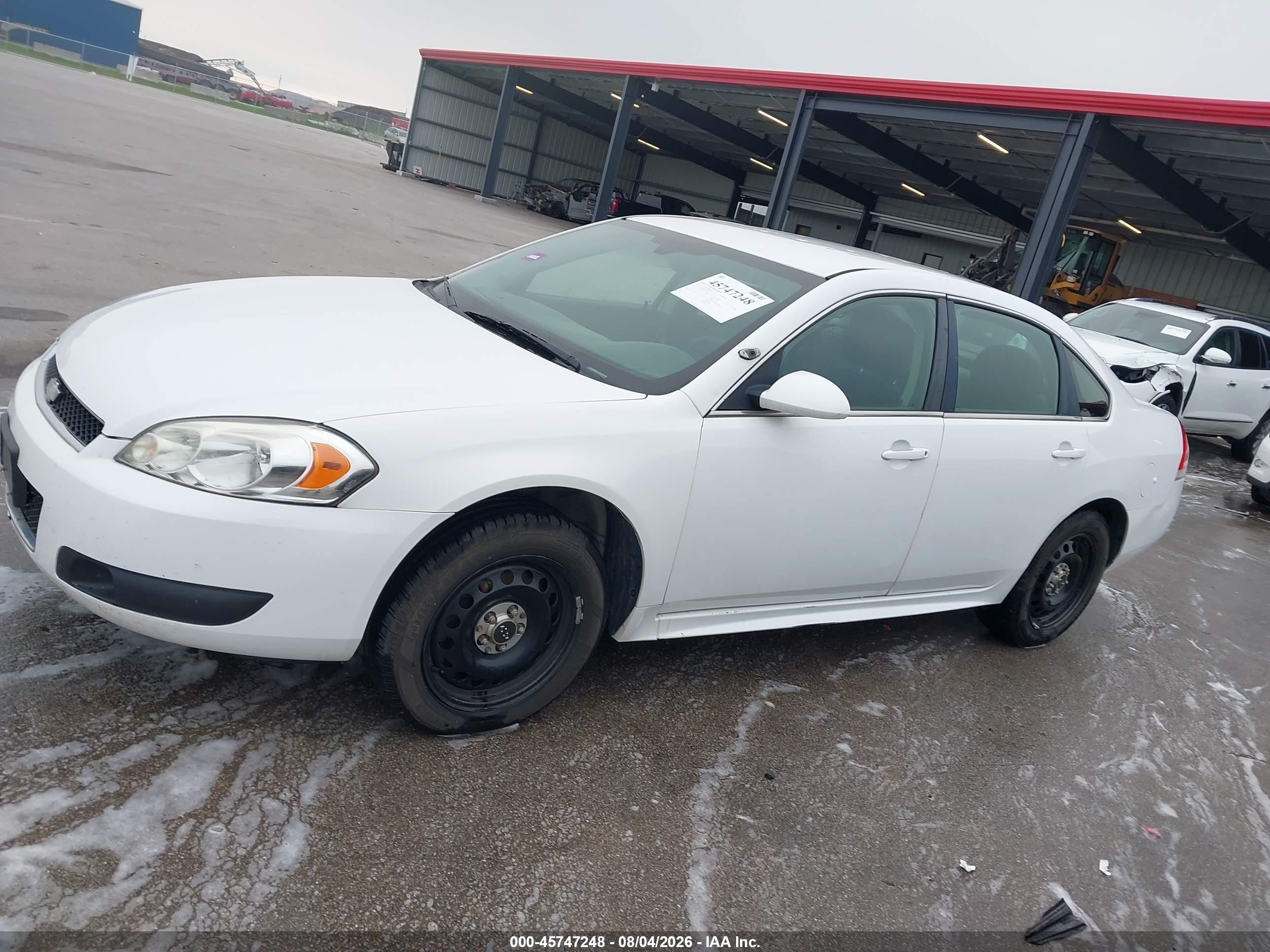2013 Chevrolet Impala Police White vin: 2G1WD5E34D1242081