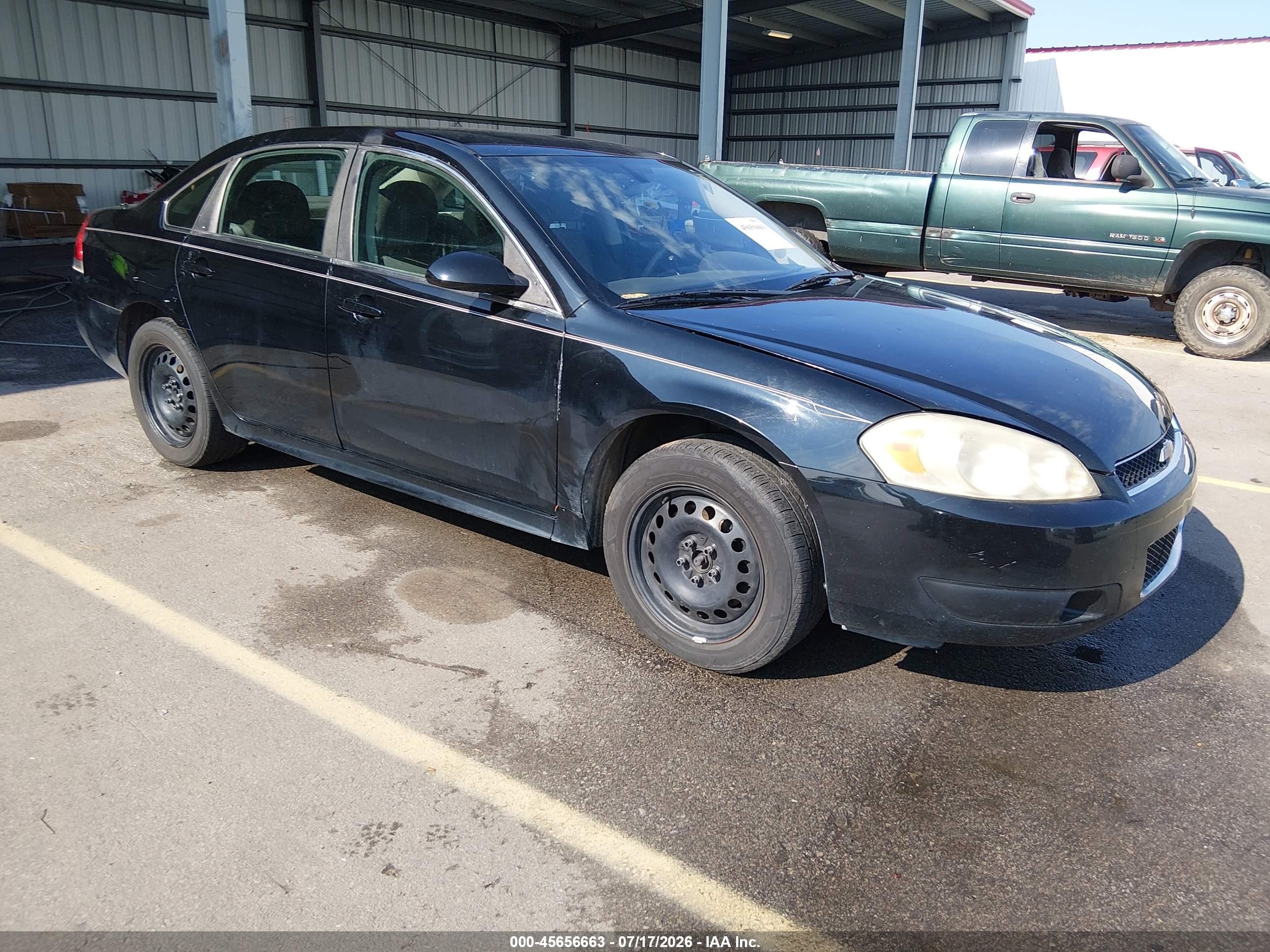 2013 Chevrolet Impala Police Black vin: 2G1WD5E35D1248990