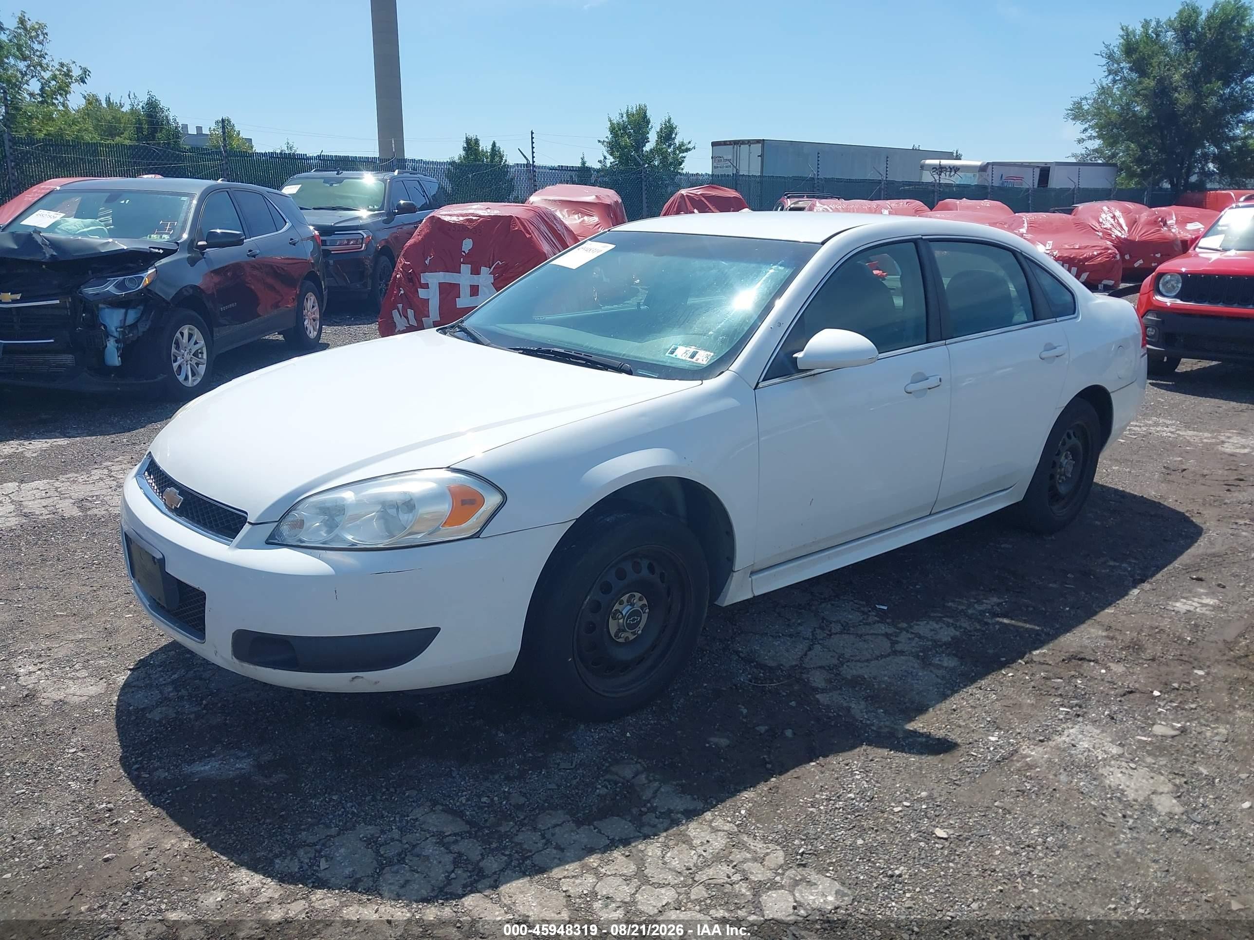 2014 Chevrolet Impala Limited Police White vin: 2G1WD5E35E1171927