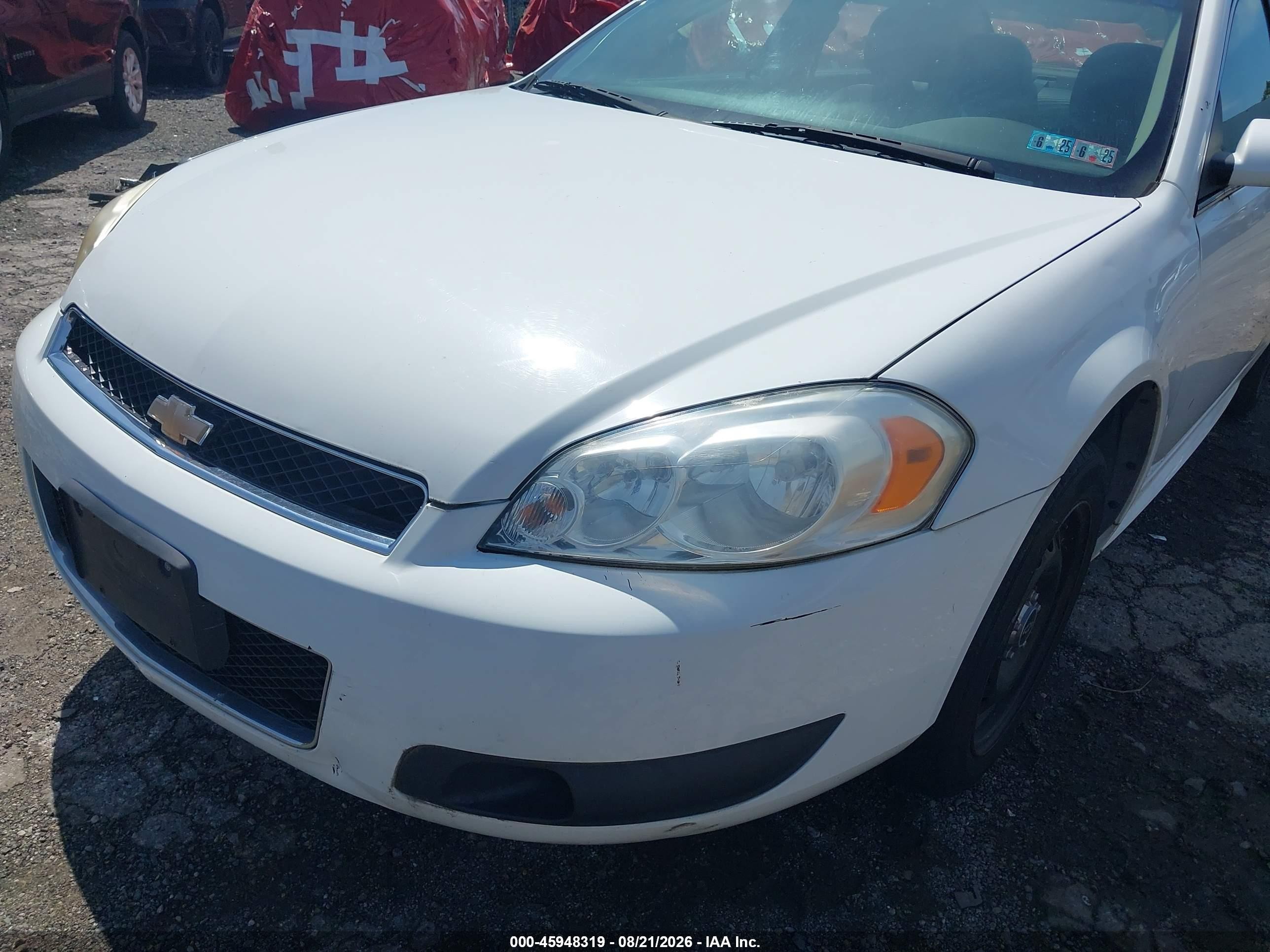 2014 Chevrolet Impala Limited Police White vin: 2G1WD5E35E1171927
