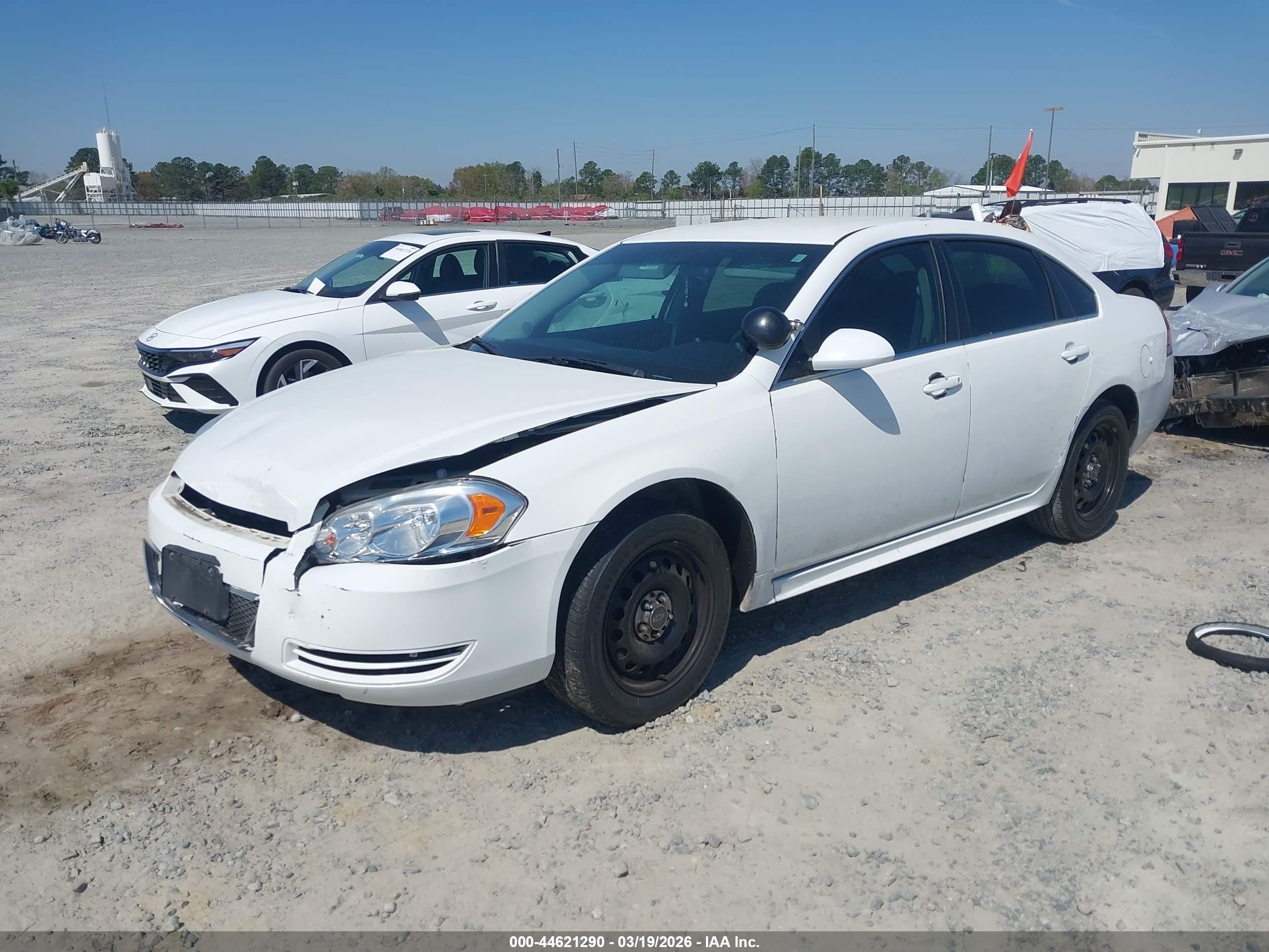2015 Chevrolet Impala Limited Police White vin: 2G1WD5E36F1110653