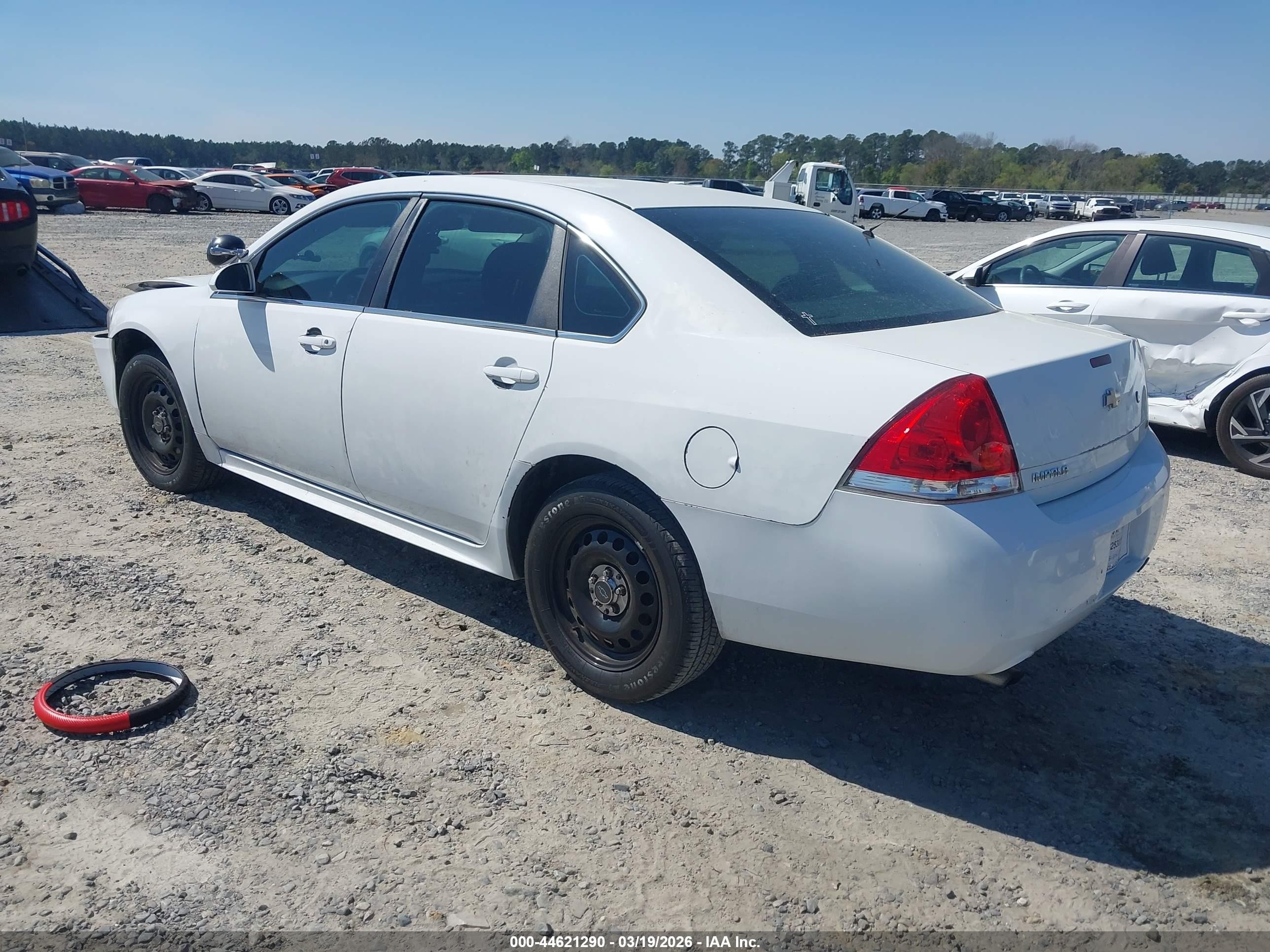 2015 Chevrolet Impala Limited Police White vin: 2G1WD5E36F1110653