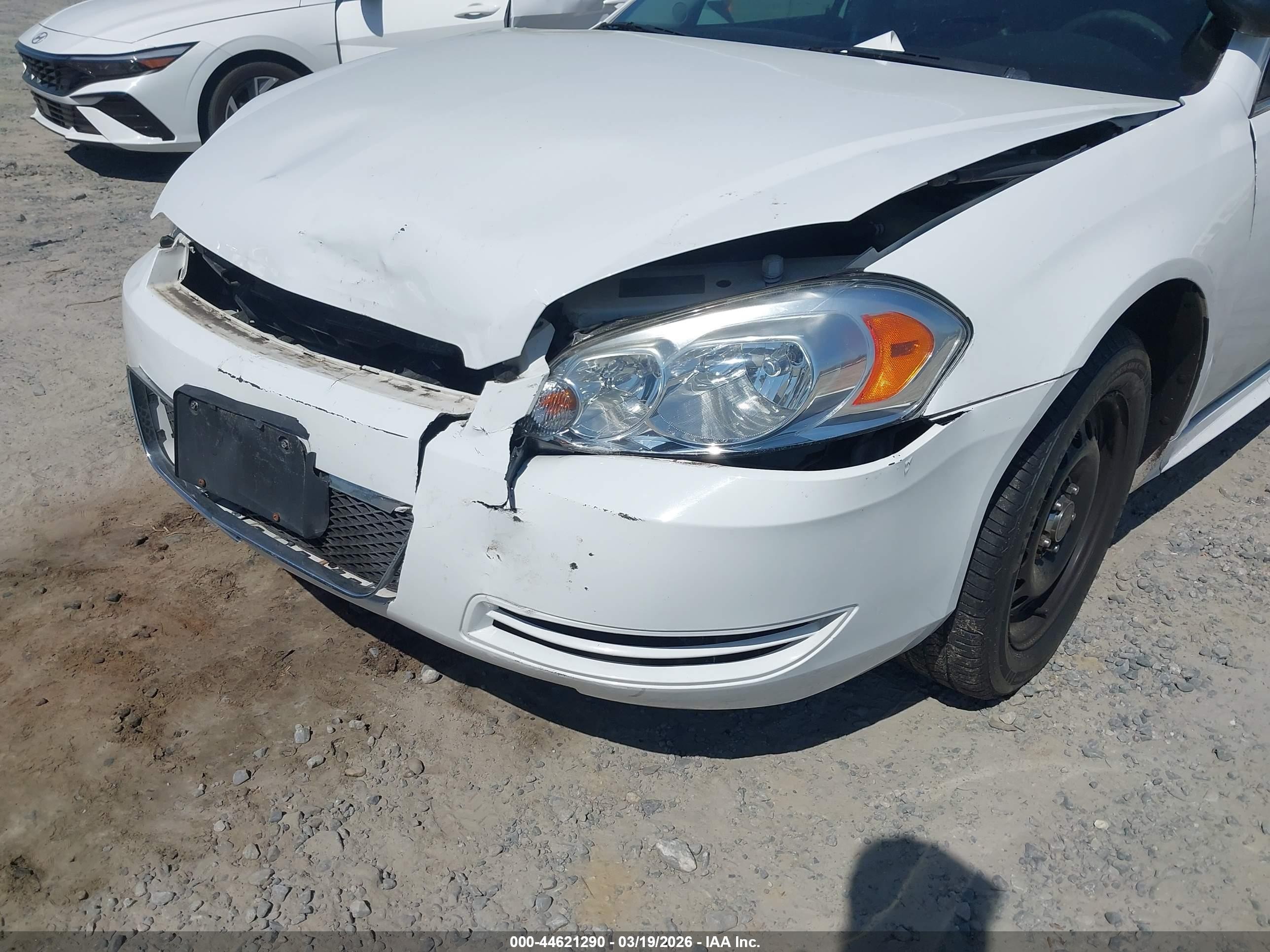 2015 Chevrolet Impala Limited Police White vin: 2G1WD5E36F1110653