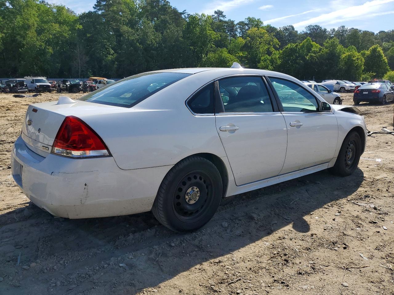2013 Chevrolet Impala Police White vin: 2G1WD5E38D1115267