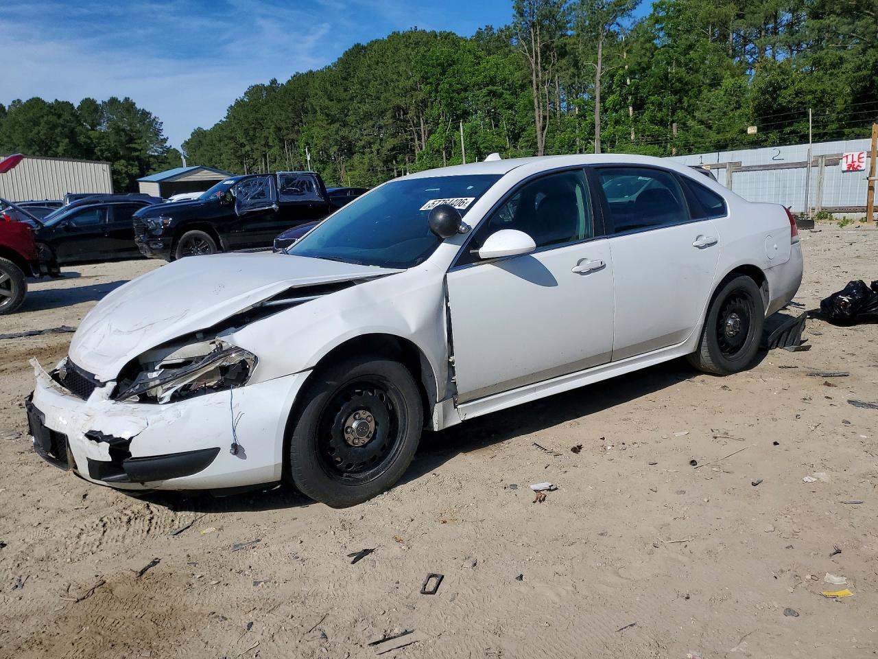 2013 Chevrolet Impala Police White vin: 2G1WD5E38D1115267