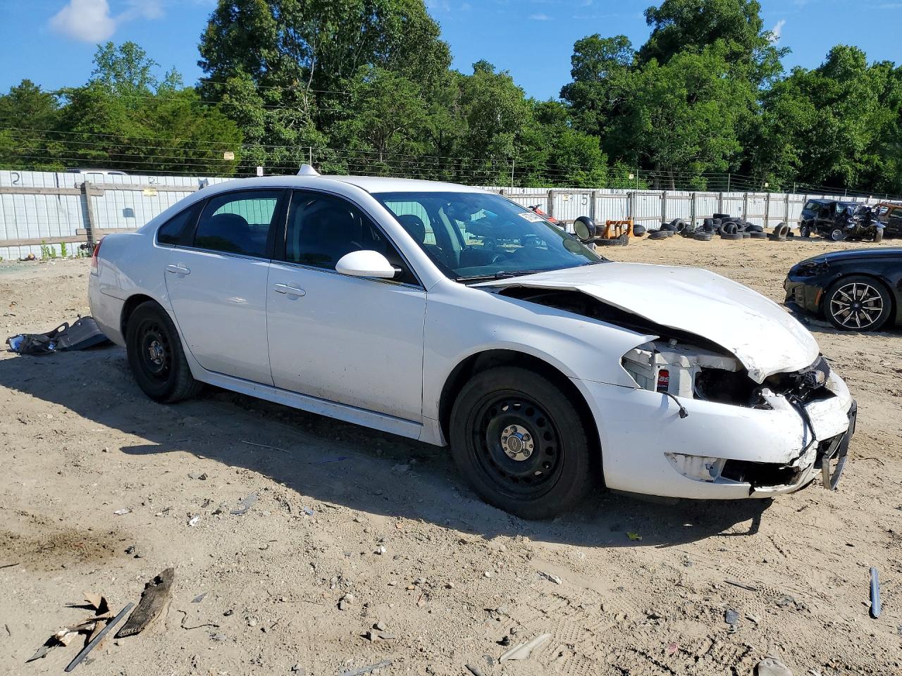 2013 Chevrolet Impala Police White vin: 2G1WD5E38D1115267