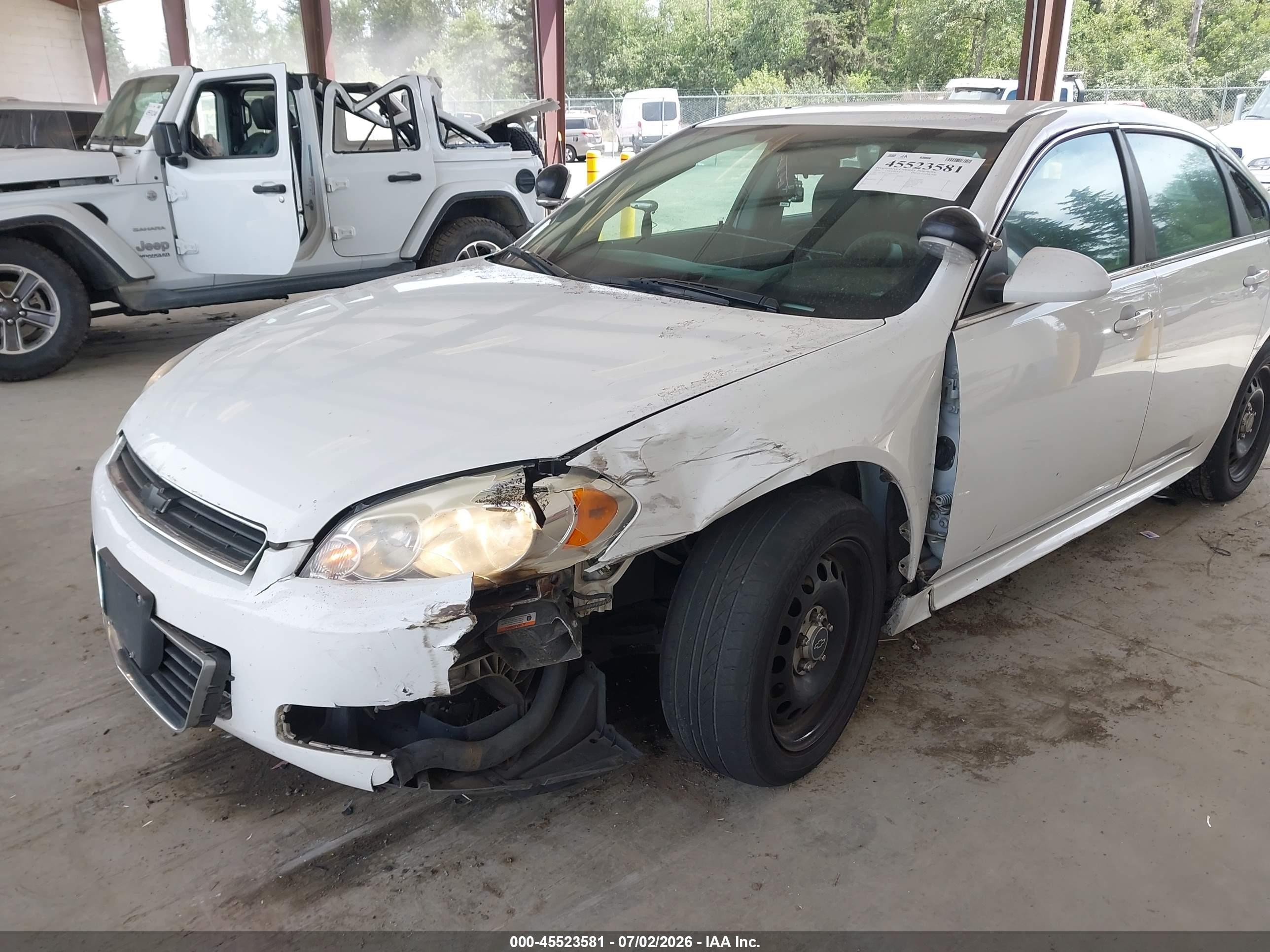 2014 Chevrolet Impala Limited Police White vin: 2G1WD5E39E1167010