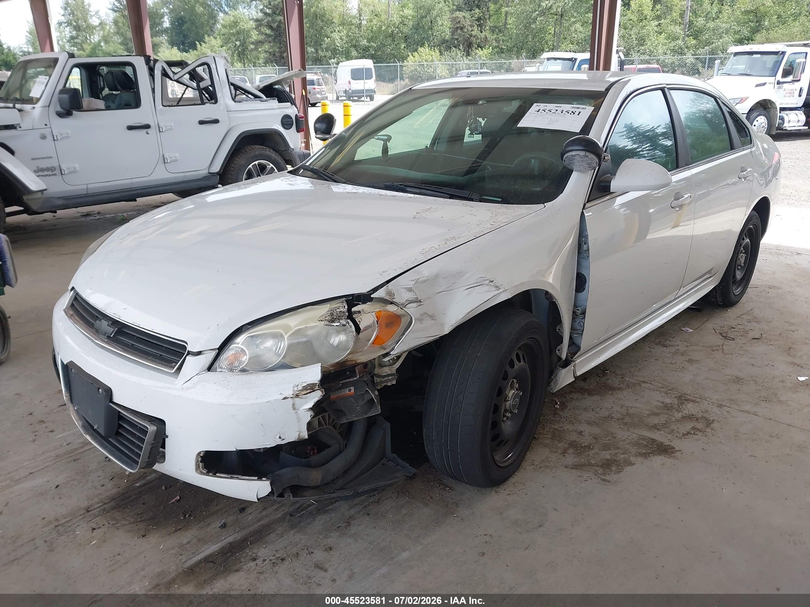 2014 Chevrolet Impala Limited Police White vin: 2G1WD5E39E1167010