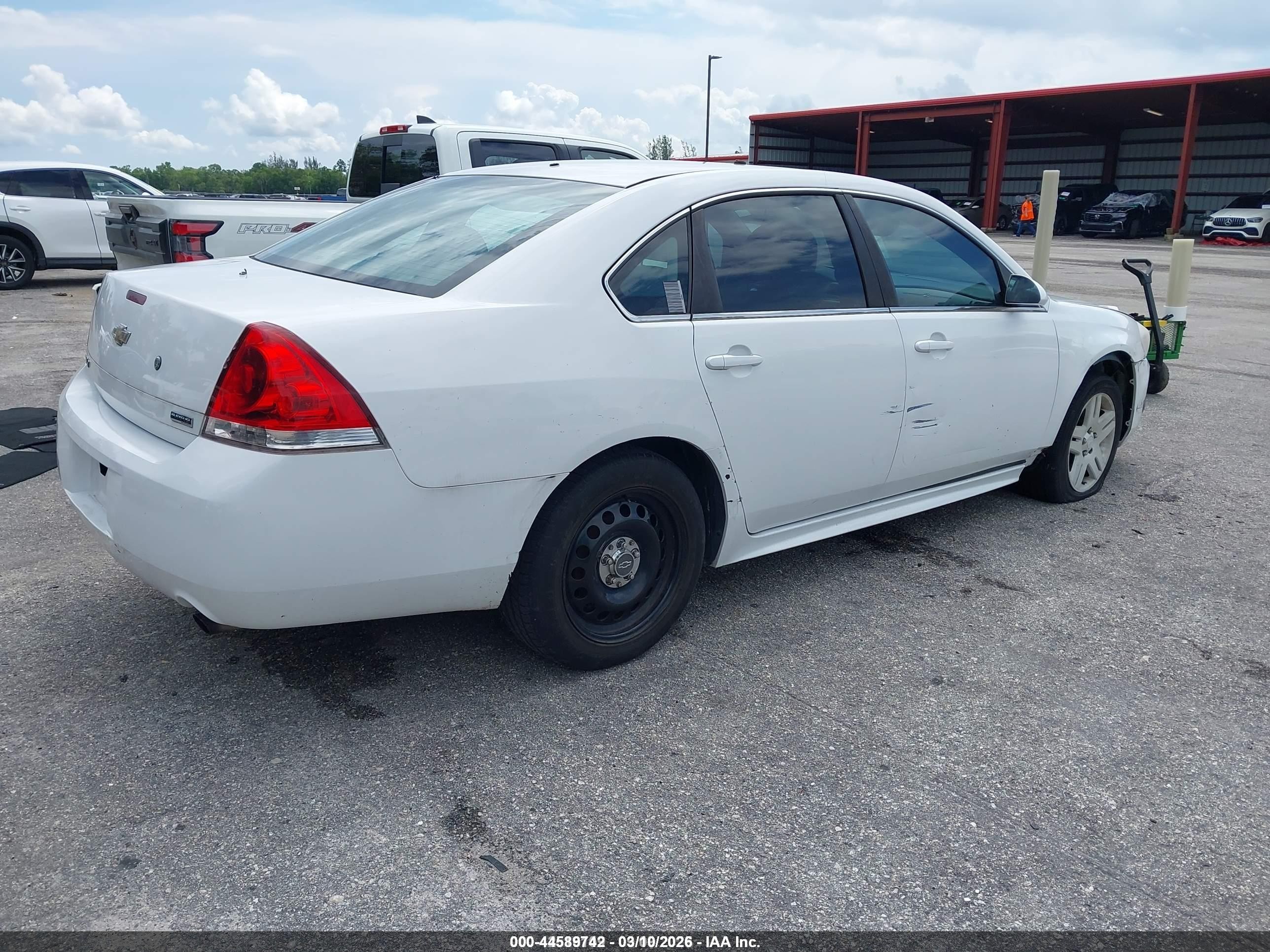 2012 Chevrolet Impala Police White vin: 2G1WD5E3XC1242651
