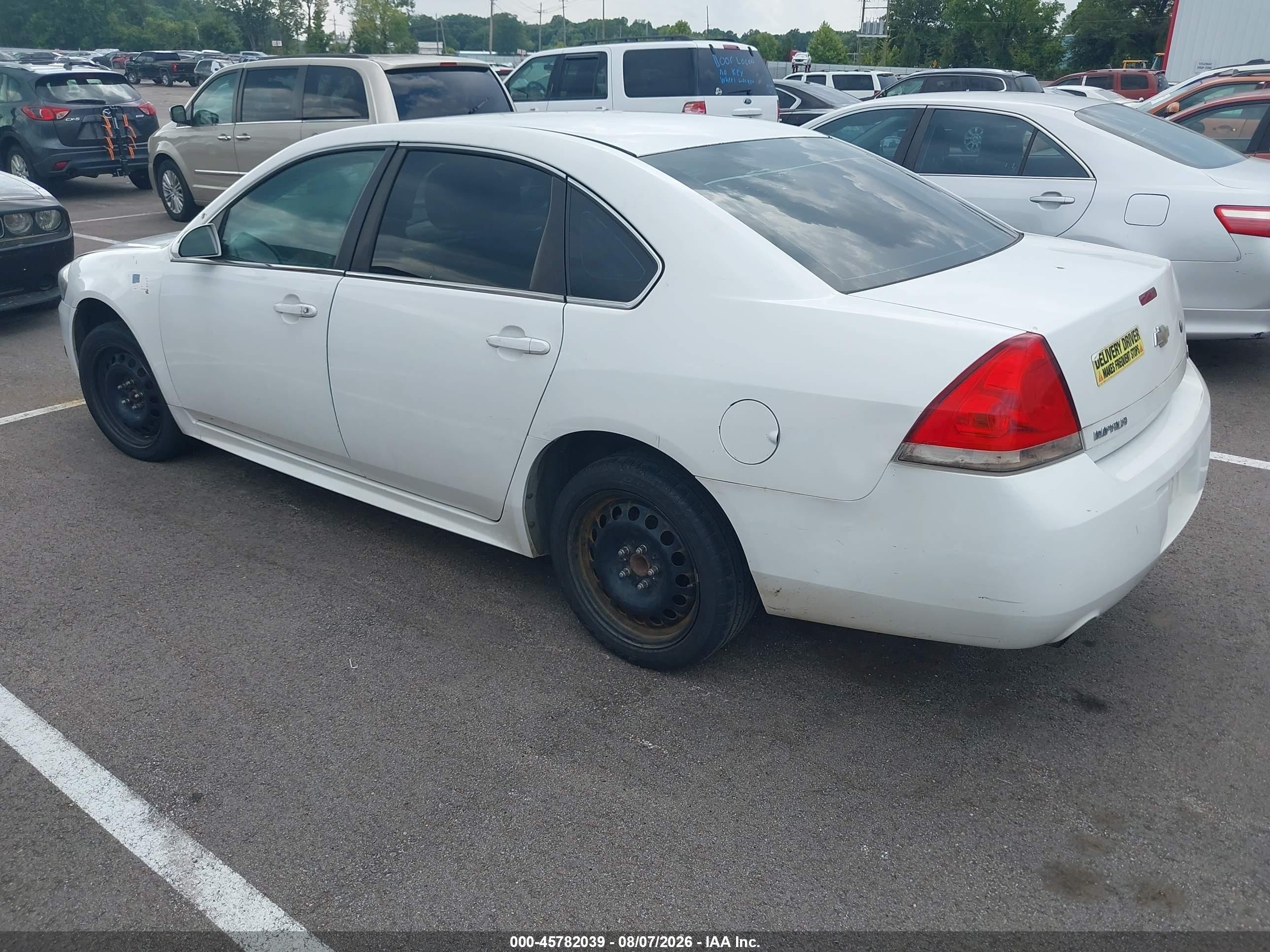 2013 Chevrolet Impala Police White vin: 2G1WD5E3XD1235667