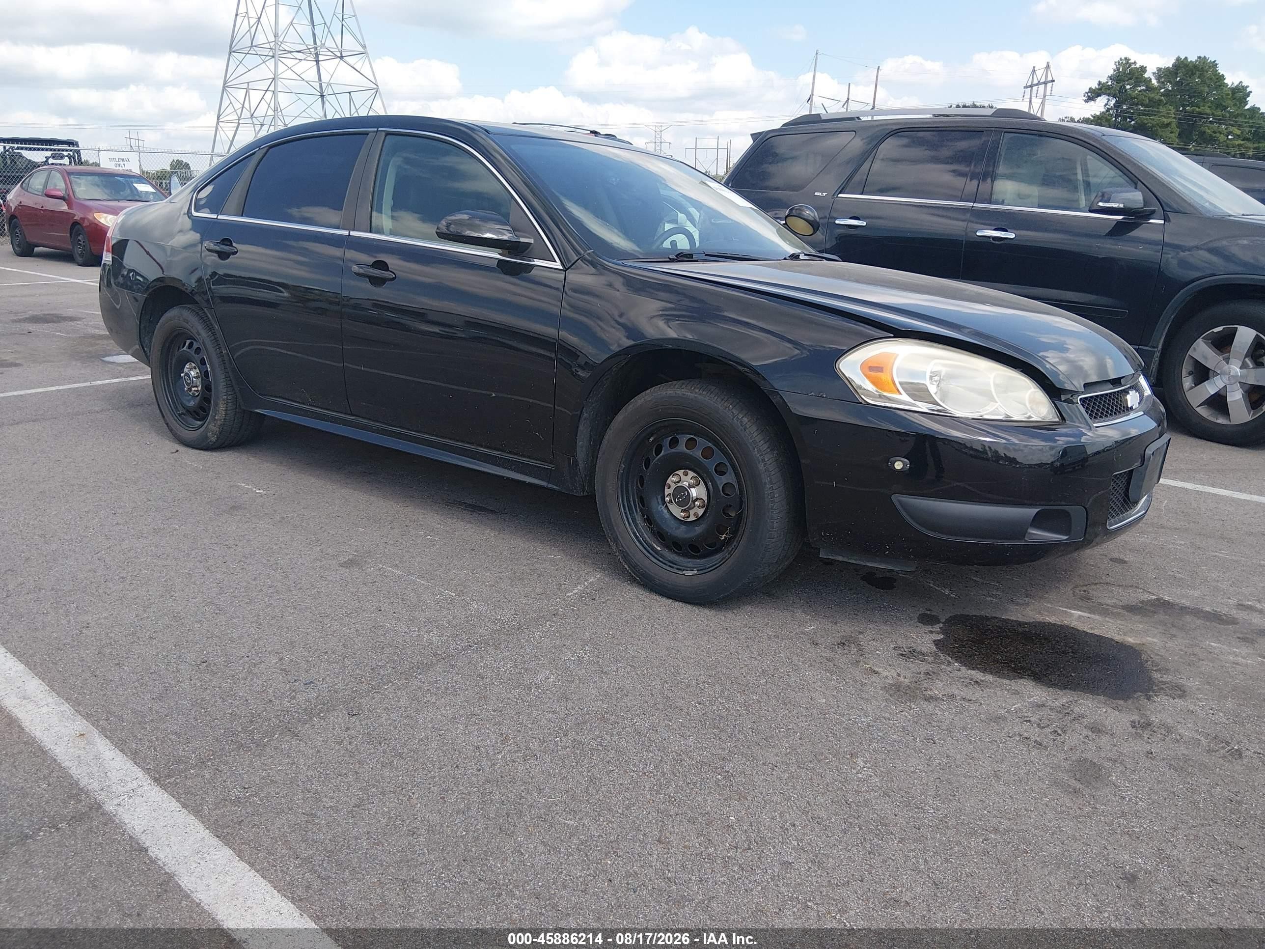 2015 Chevrolet Impala Limited Police Black vin: 2G1WD5E3XF1131473