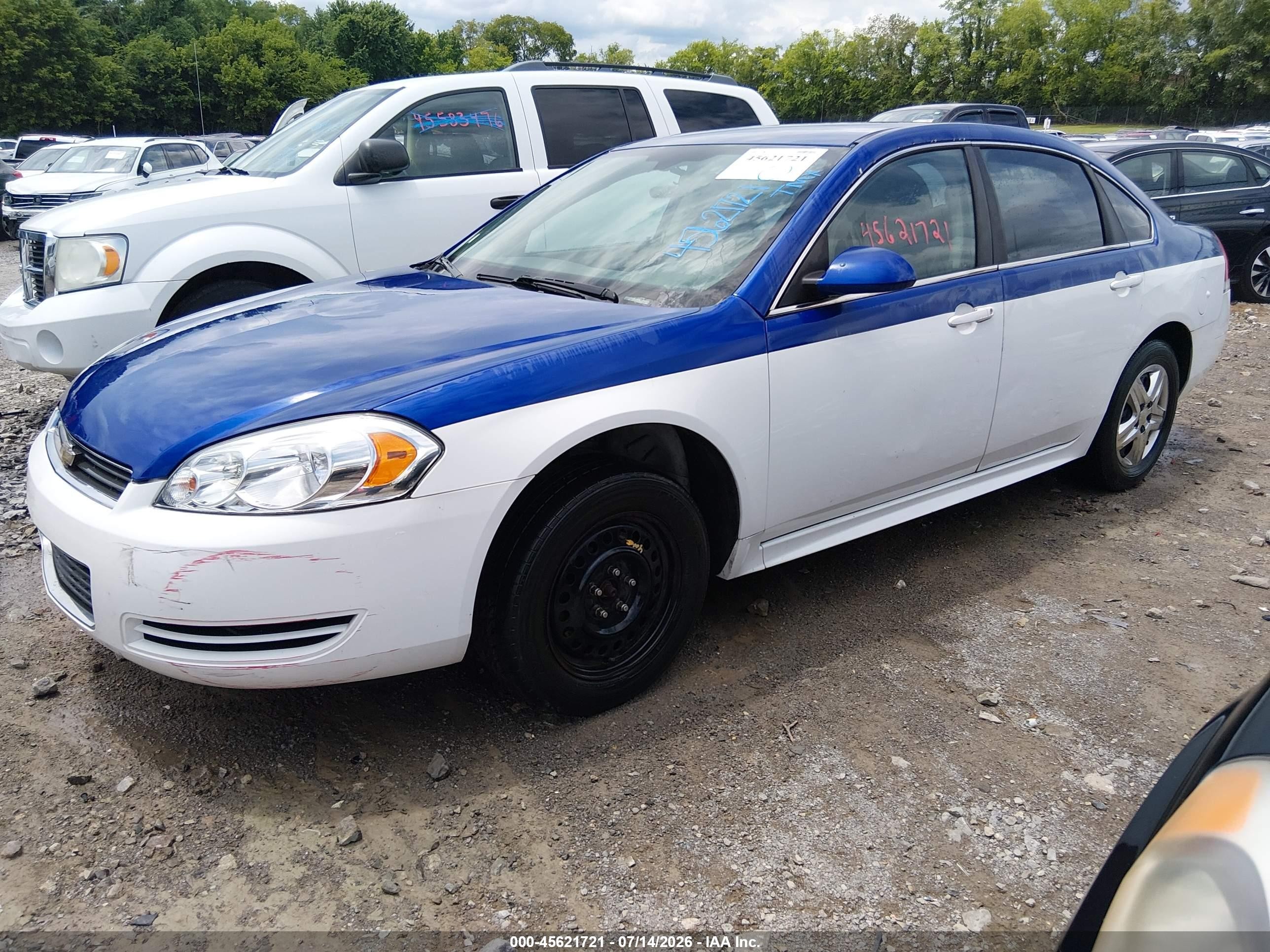 2010 Chevrolet Impala Police White vin: 2G1WD5EM0A1189321