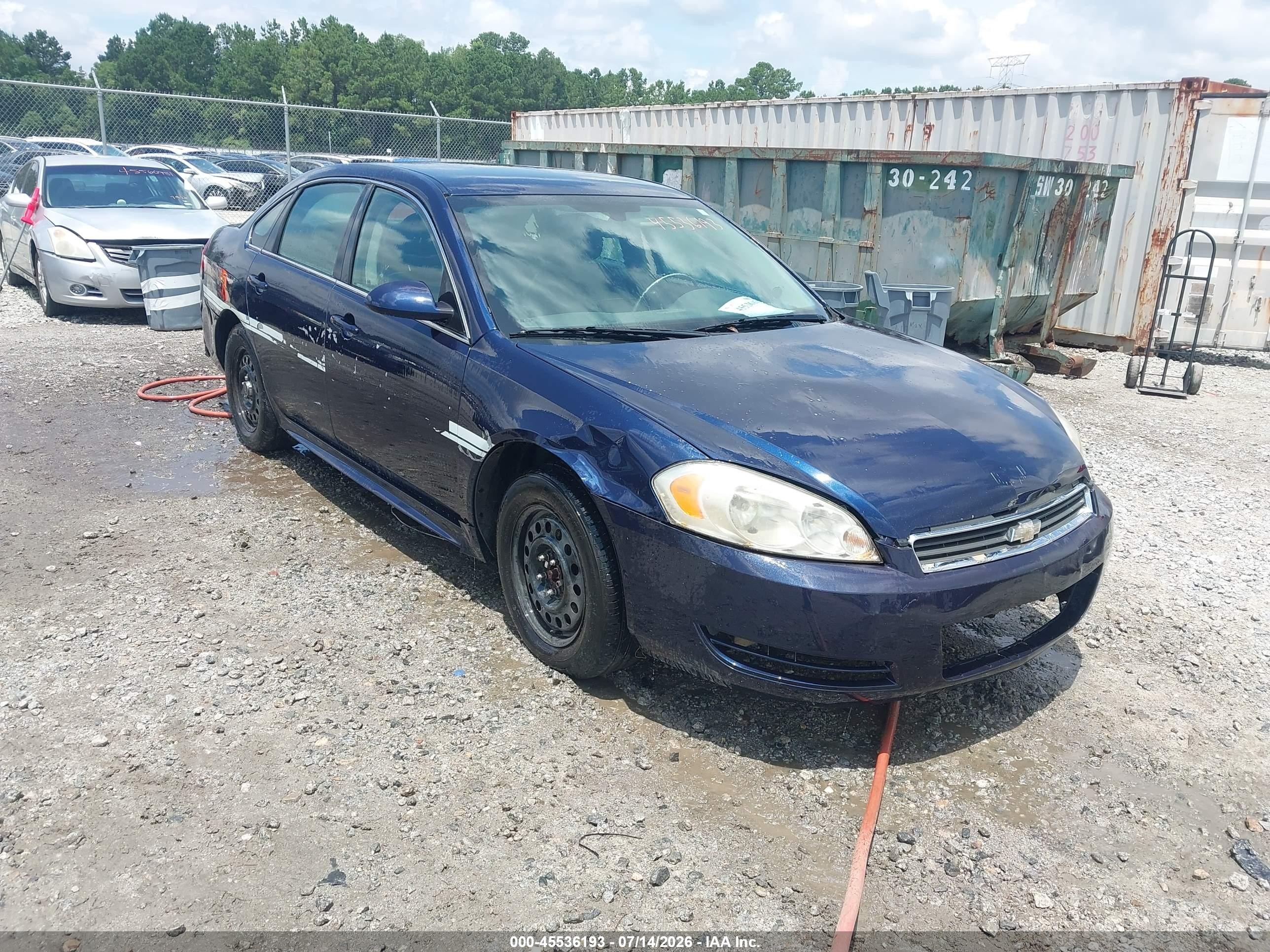 2010 Chevrolet Impala Police Dark Blue vin: 2G1WD5EM5A1156802