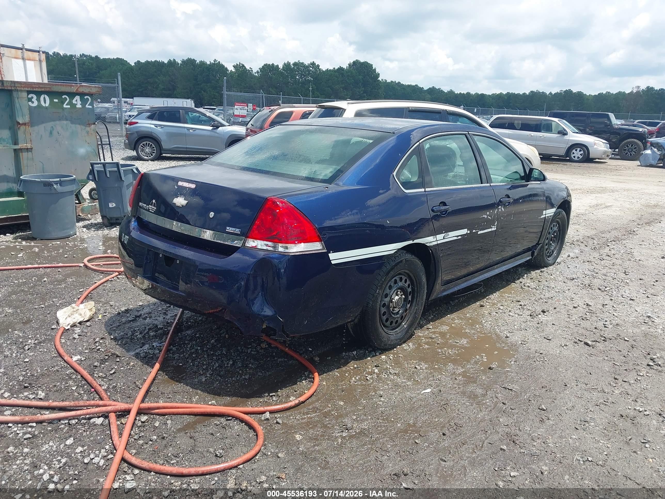 2010 Chevrolet Impala Police Dark Blue vin: 2G1WD5EM5A1156802