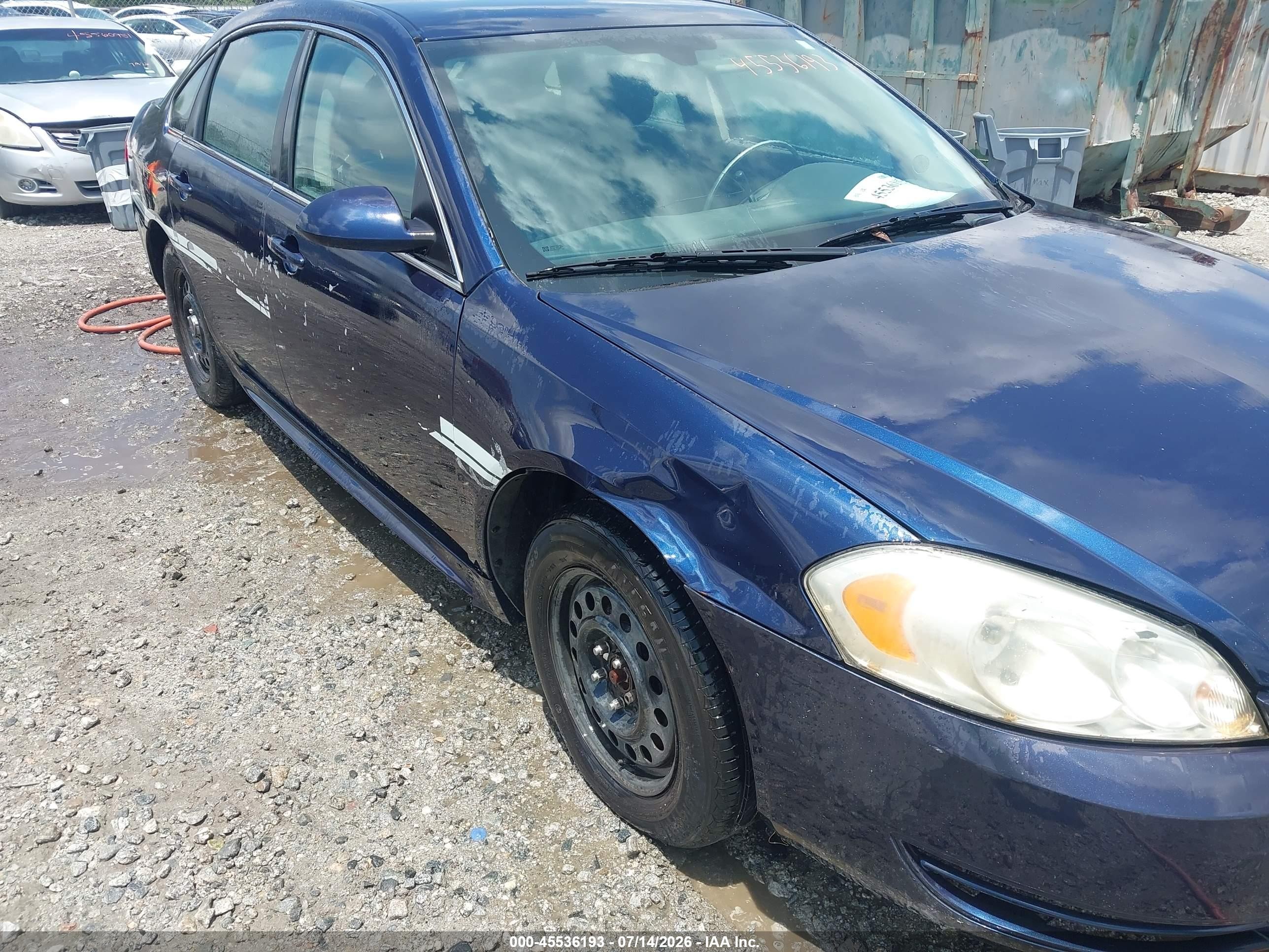 2010 Chevrolet Impala Police Dark Blue vin: 2G1WD5EM5A1156802