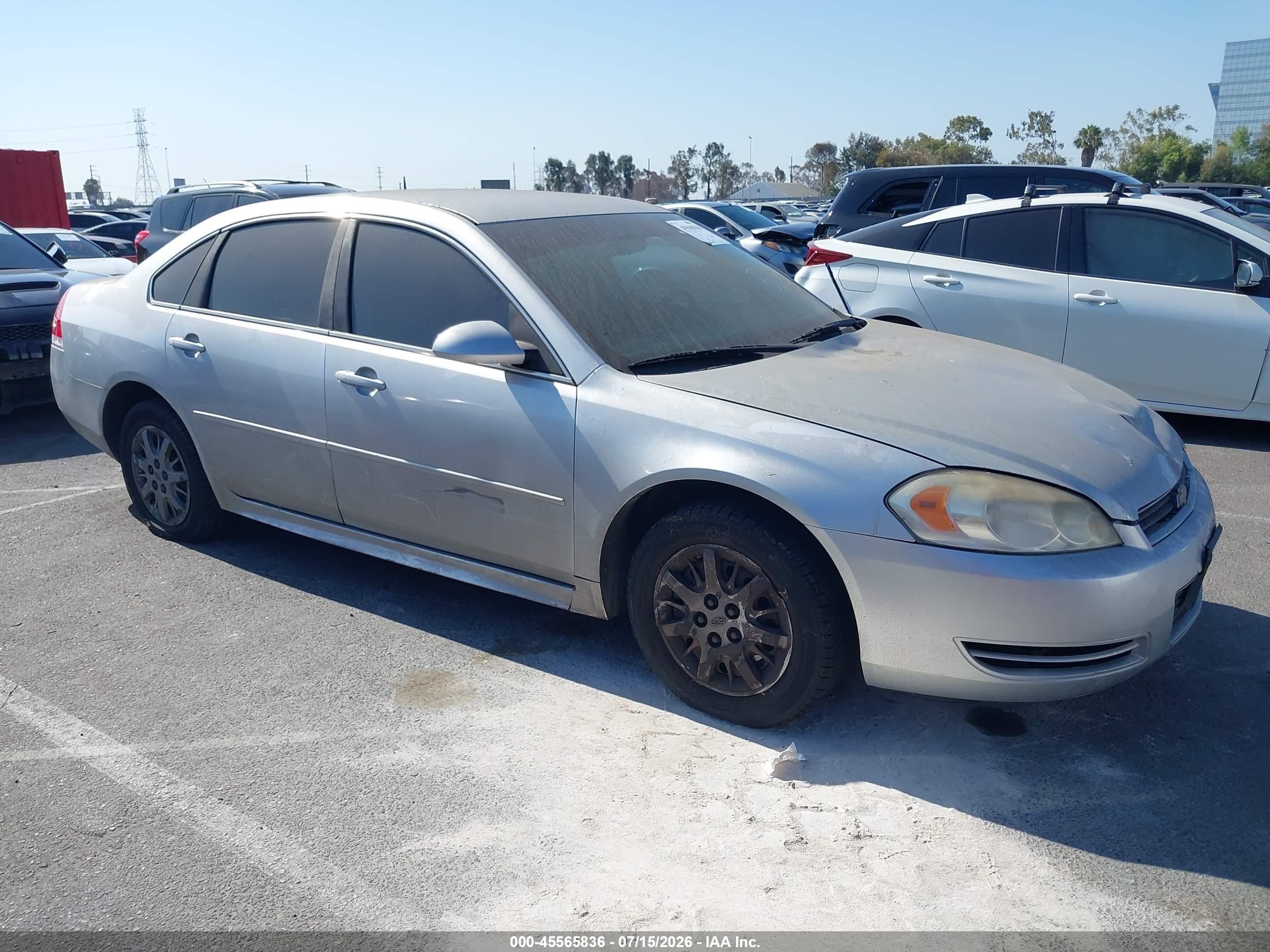 2011 Chevrolet Impala Police Silver vin: 2G1WD5EM6B1172265