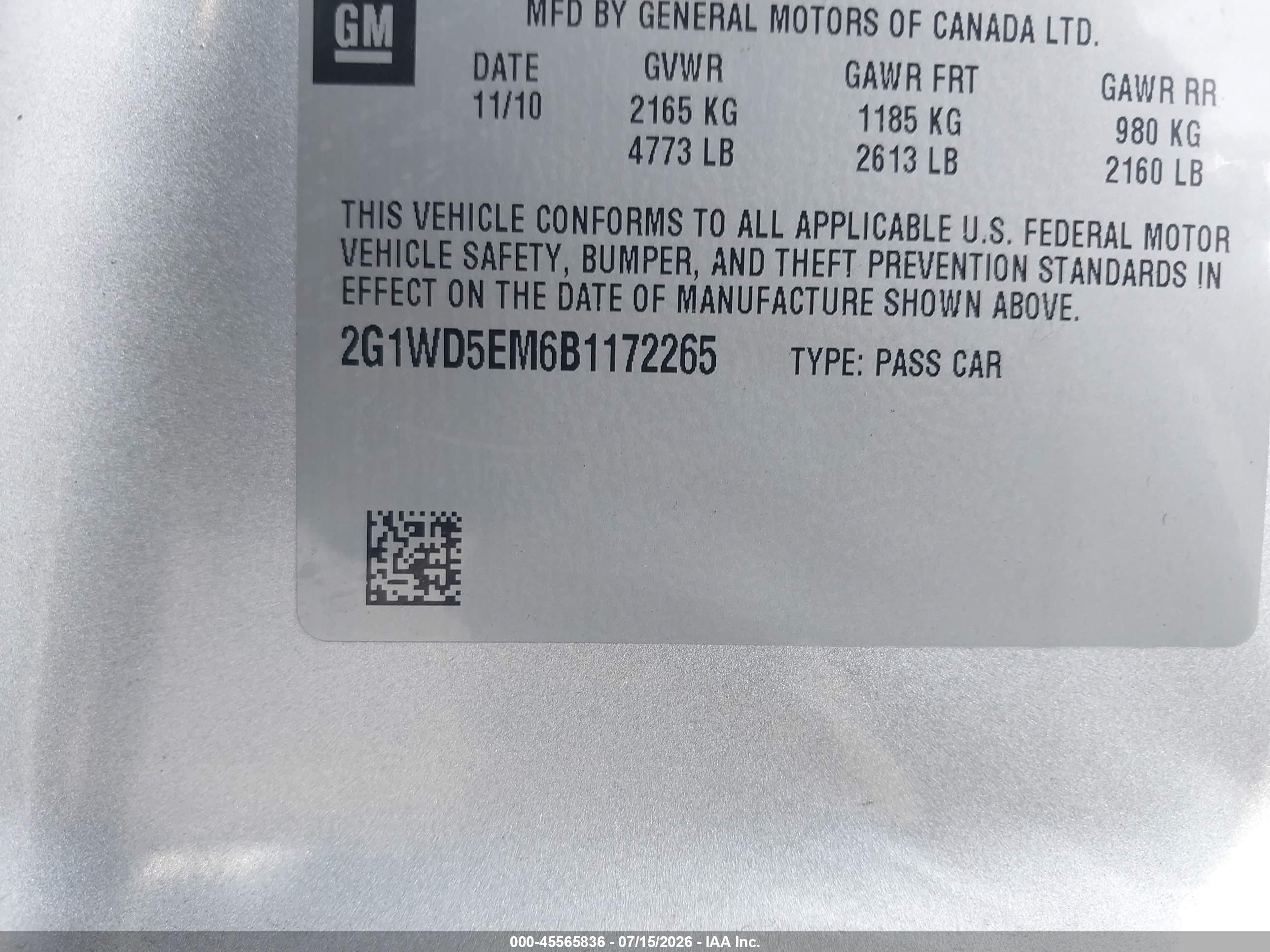 2011 Chevrolet Impala Police Silver vin: 2G1WD5EM6B1172265