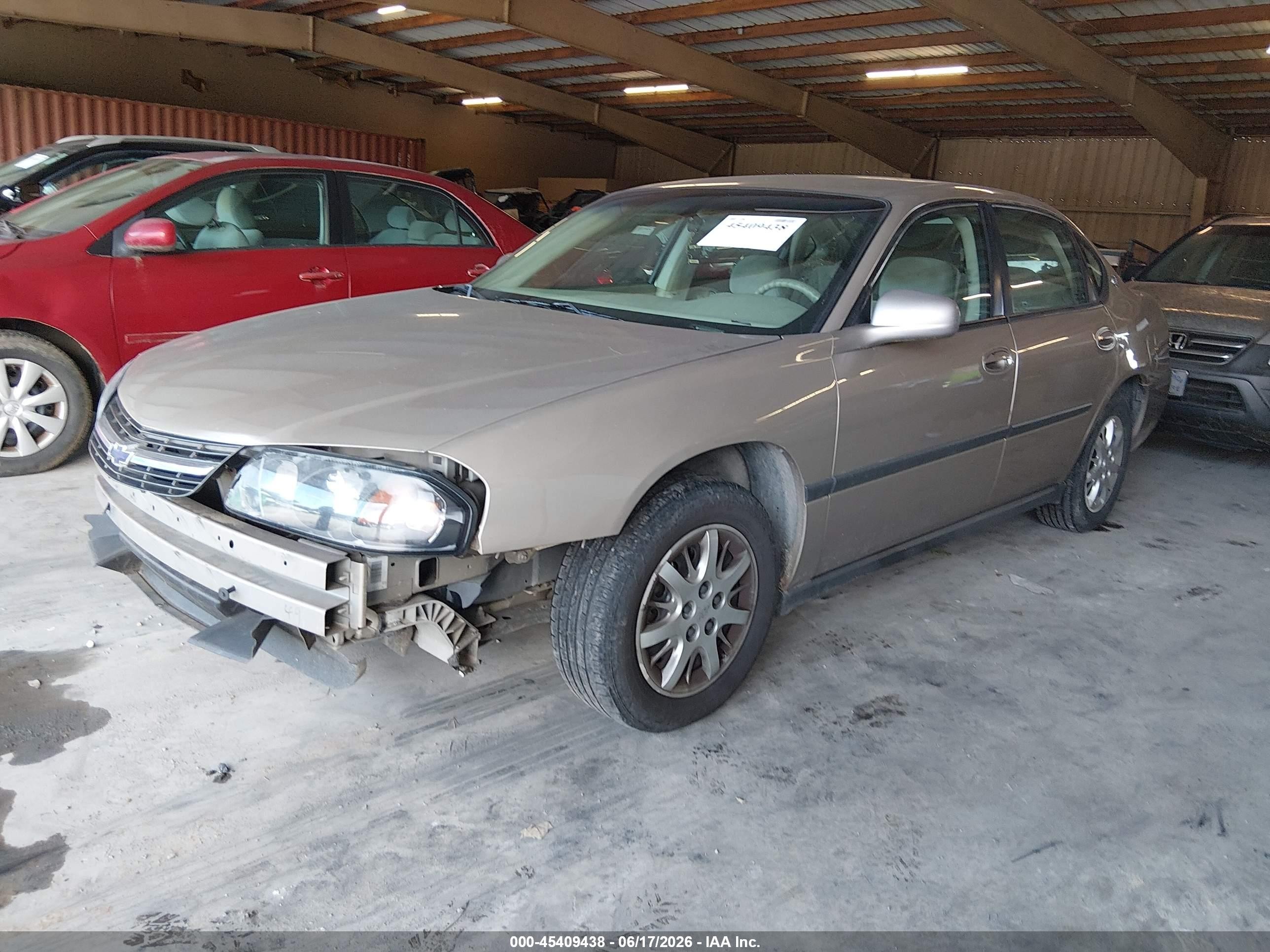 2002 Chevrolet Impala   Gold vin: 2G1WF52E029246126