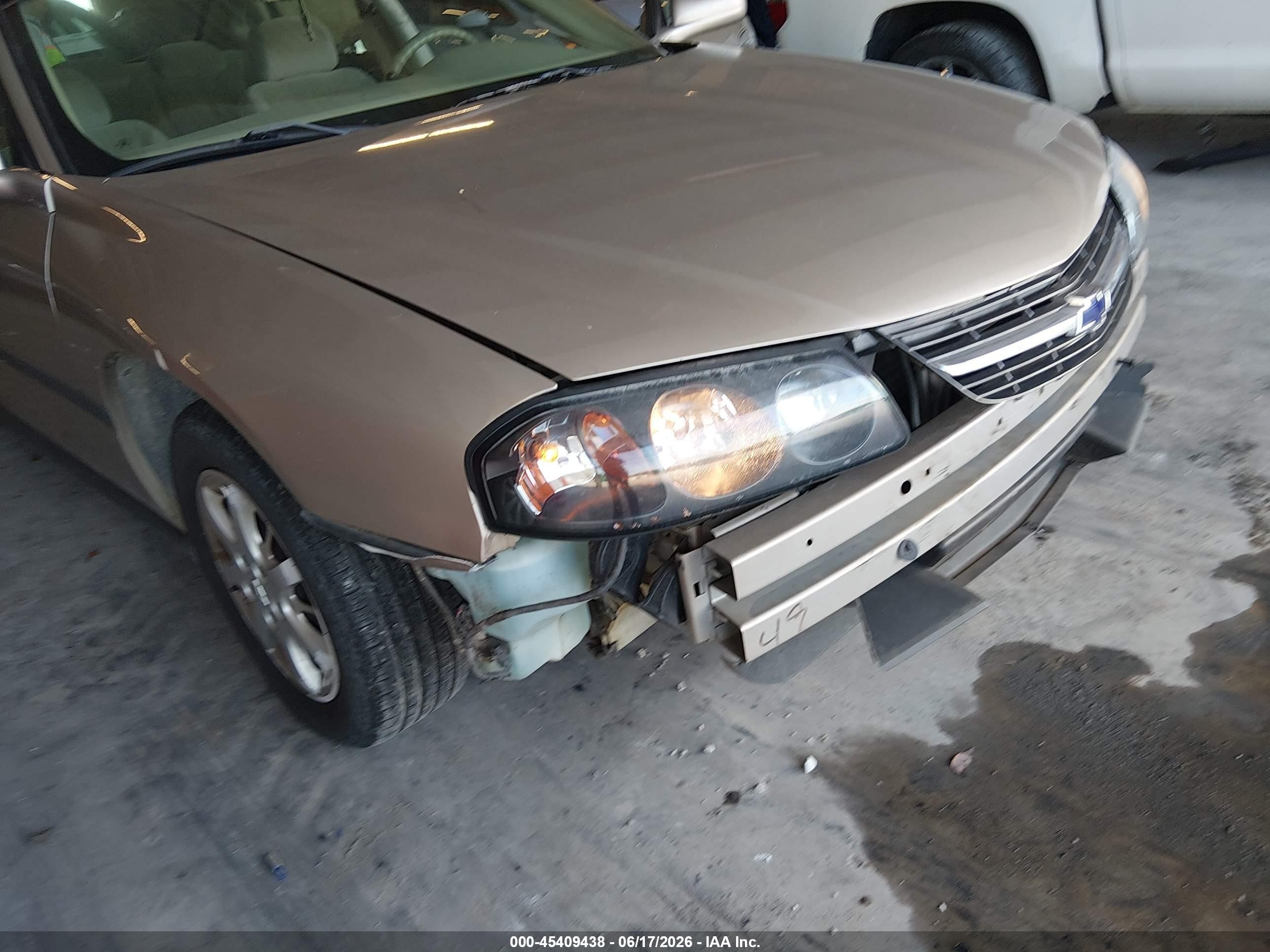 2002 Chevrolet Impala   Gold vin: 2G1WF52E029246126