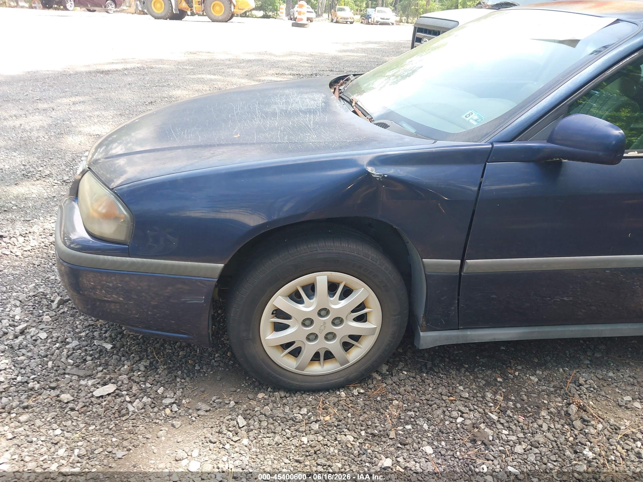 2002 Chevrolet Impala   Blue vin: 2G1WF52E029348848