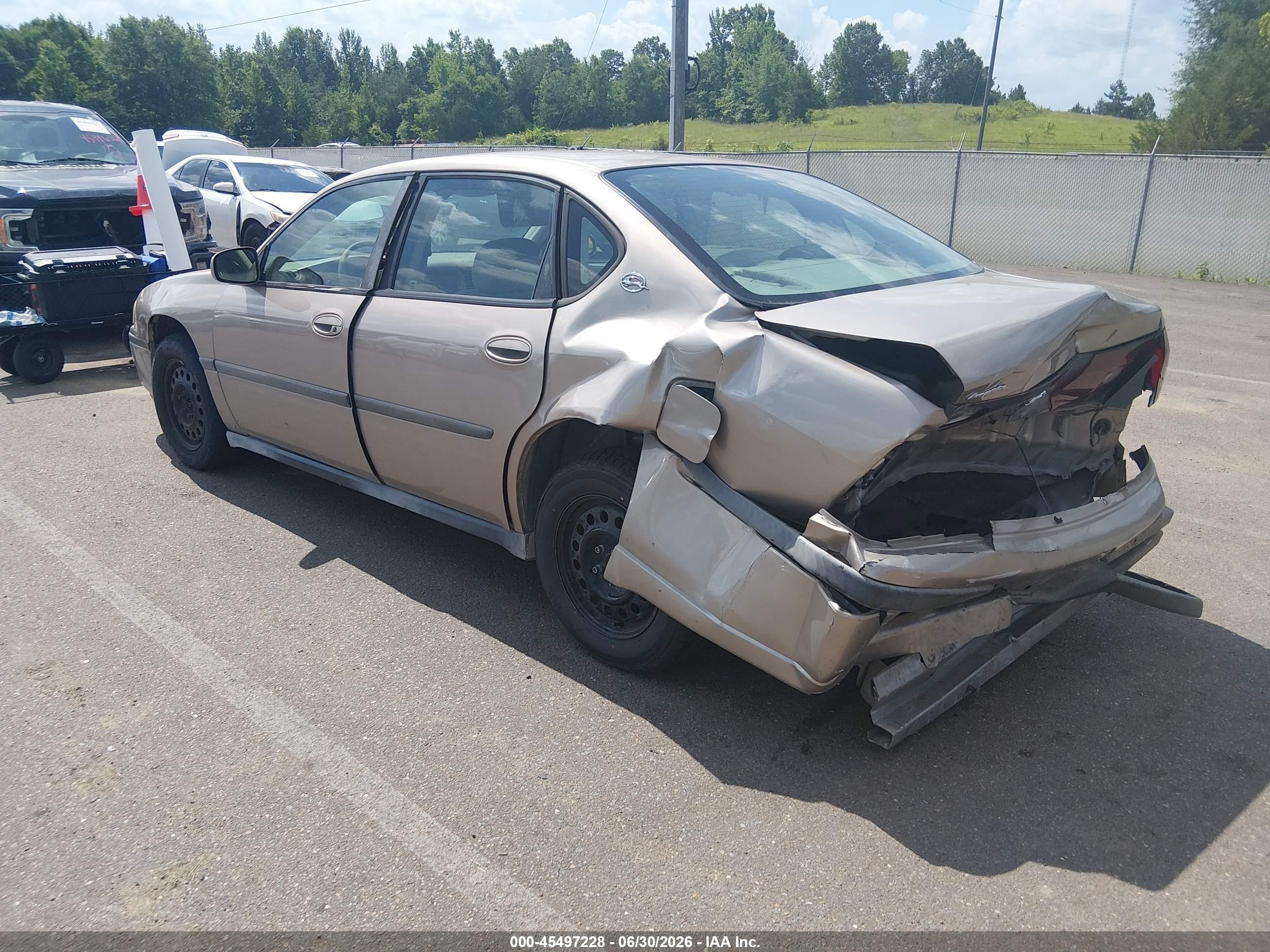2003 Chevrolet Impala   Tan vin: 2G1WF52E03918790 