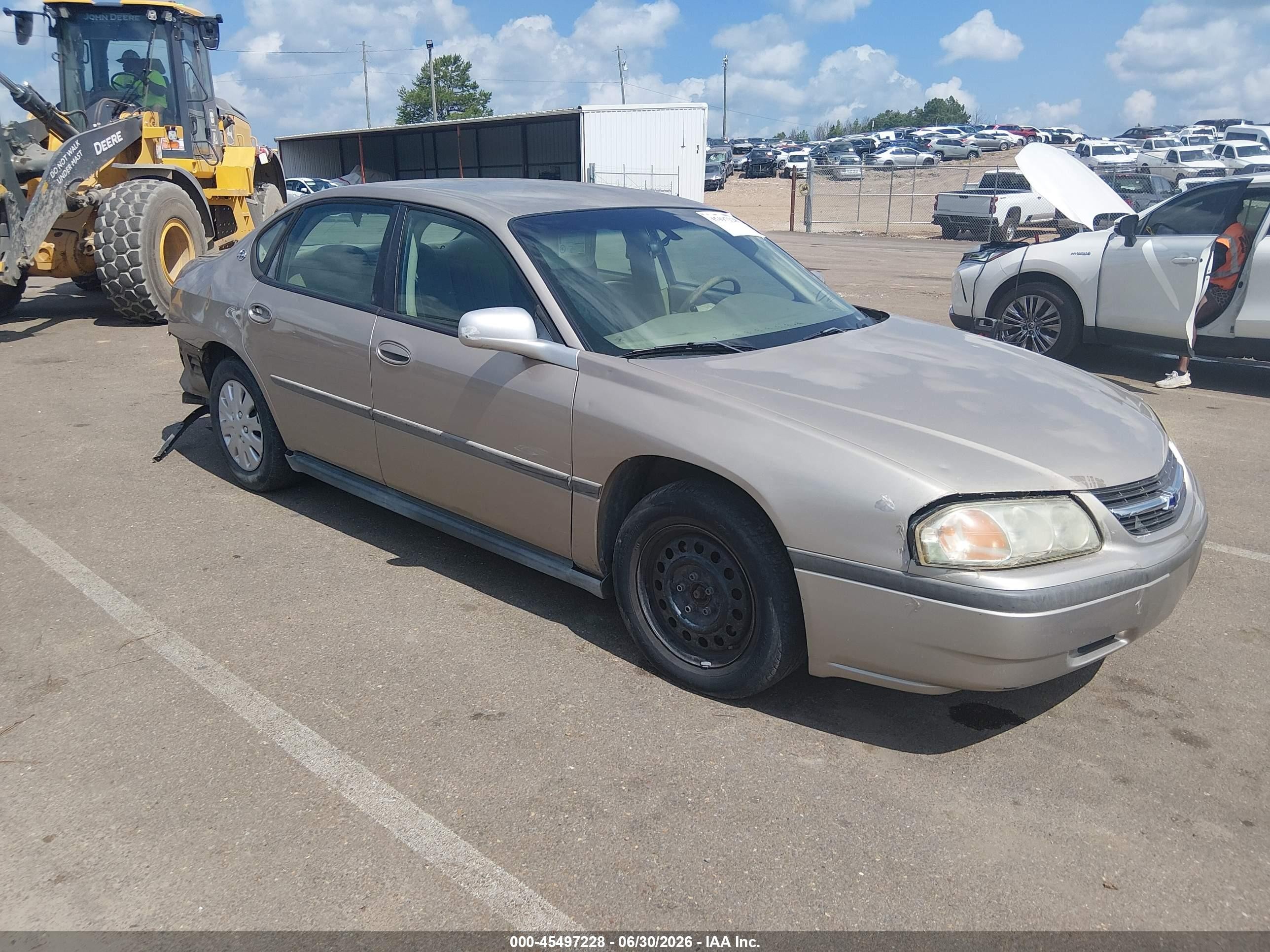 2003 Chevrolet Impala   Tan vin: 2G1WF52E03918790 