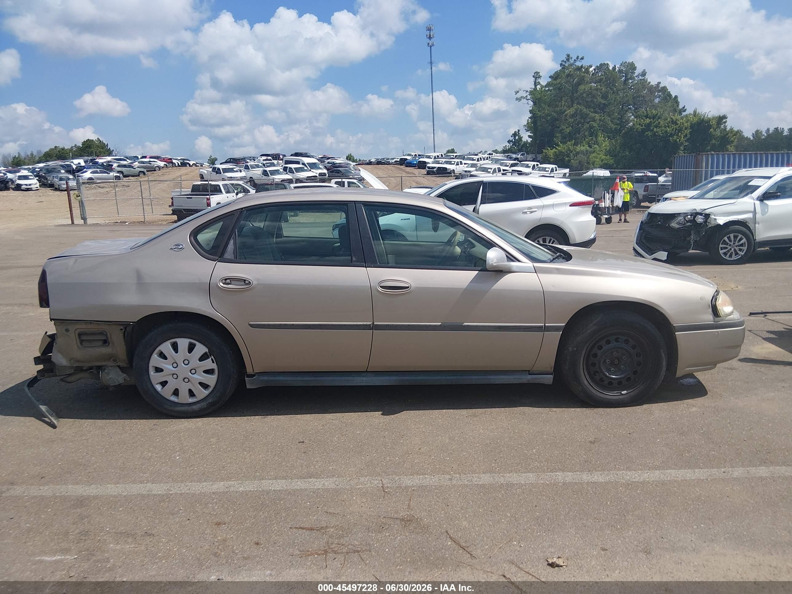 2003 Chevrolet Impala   Tan vin: 2G1WF52E03918790 